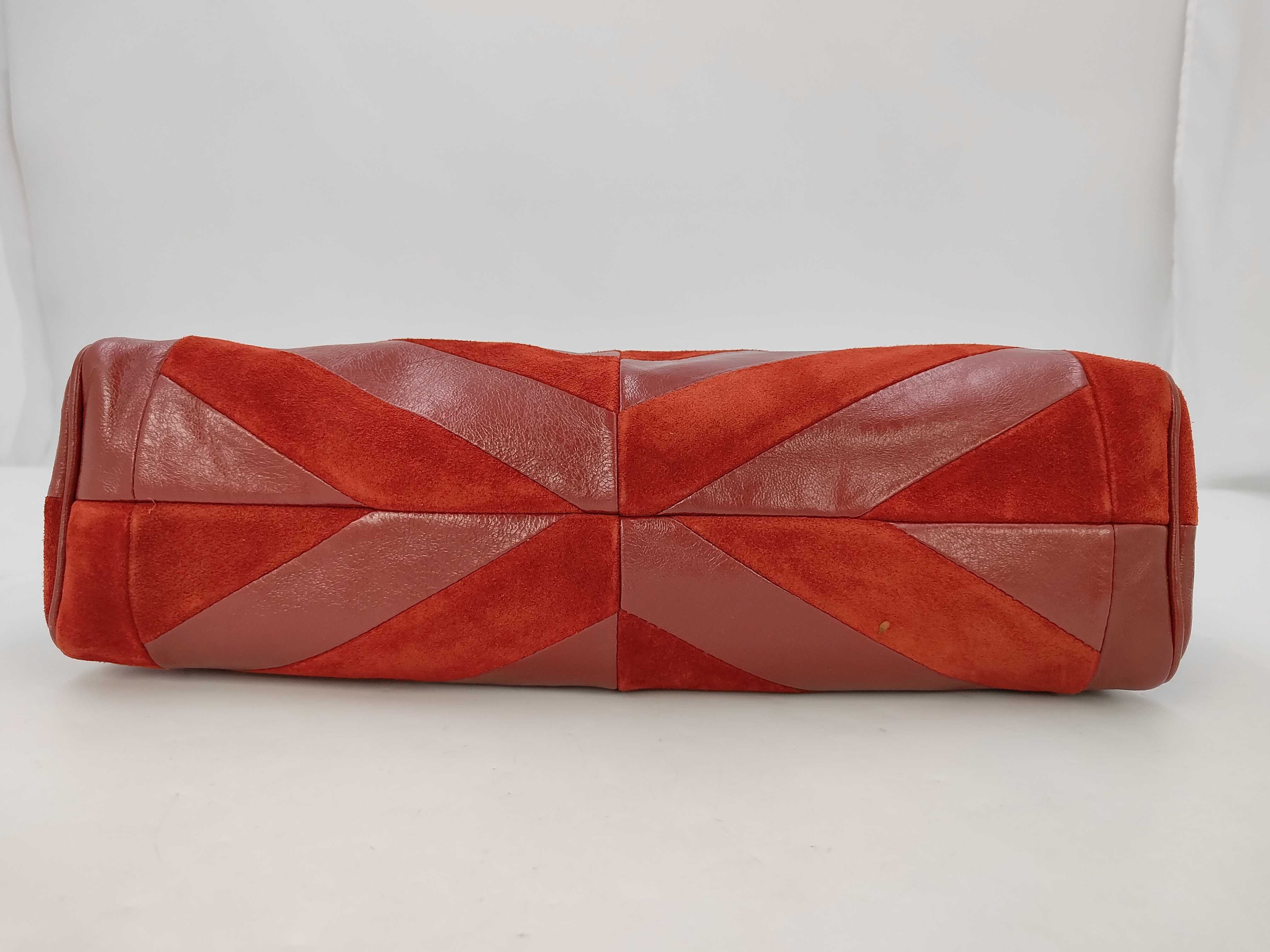Suede & Leather Shoulder Bag — view 7