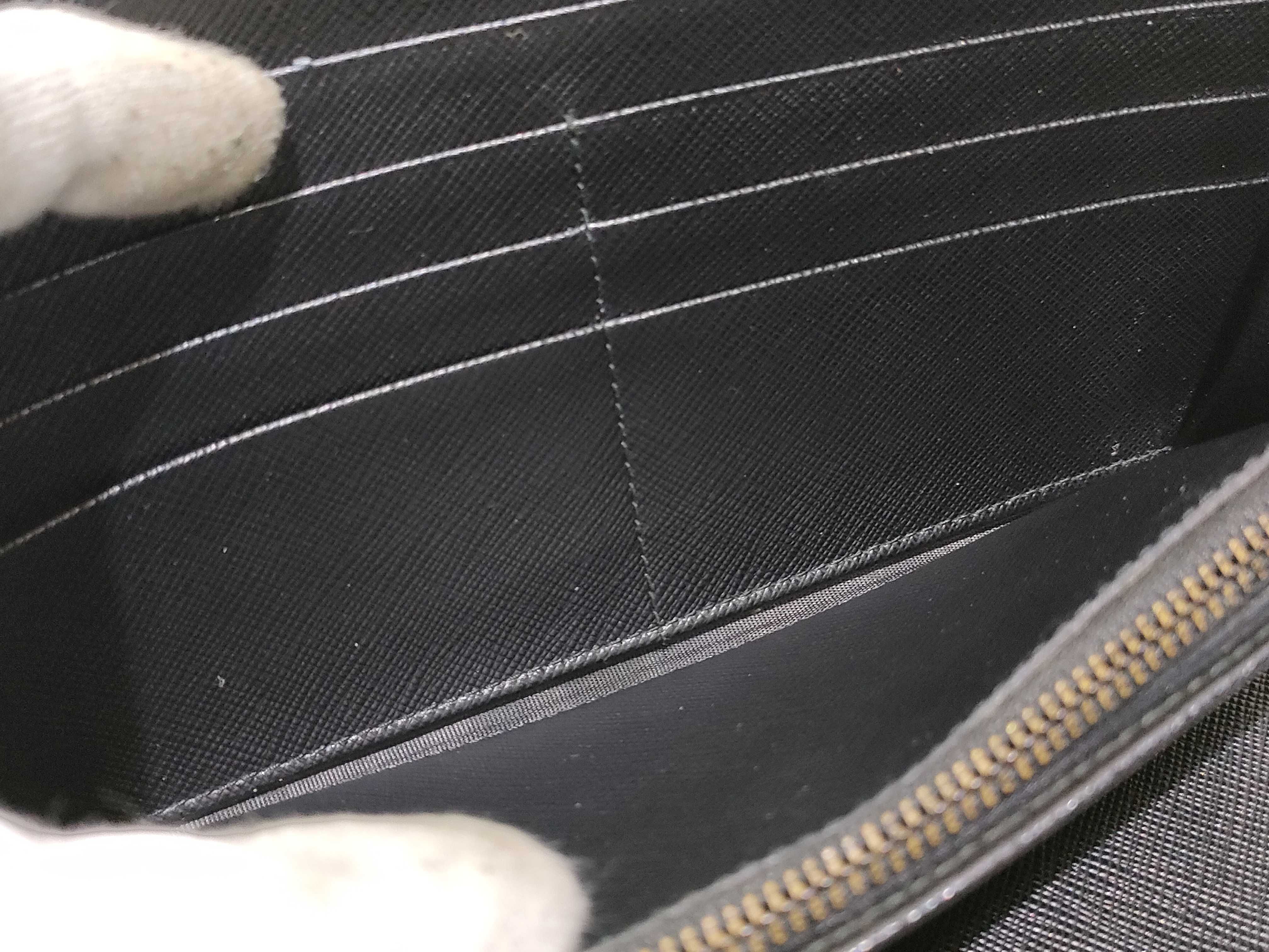 Long Wallet Round Saffiano Black Wallet — view 12