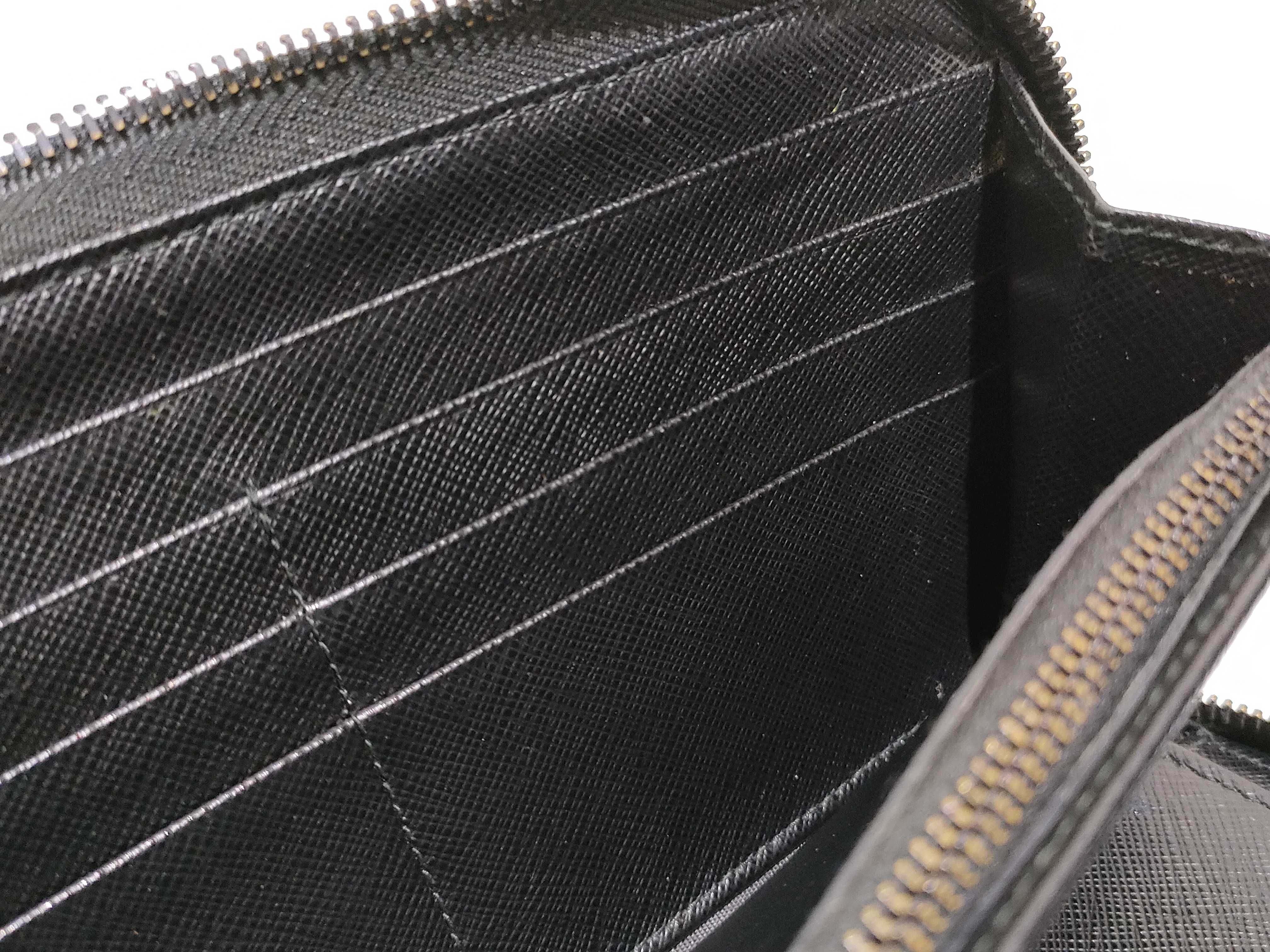 Long Wallet Round Saffiano Black Wallet — view 13