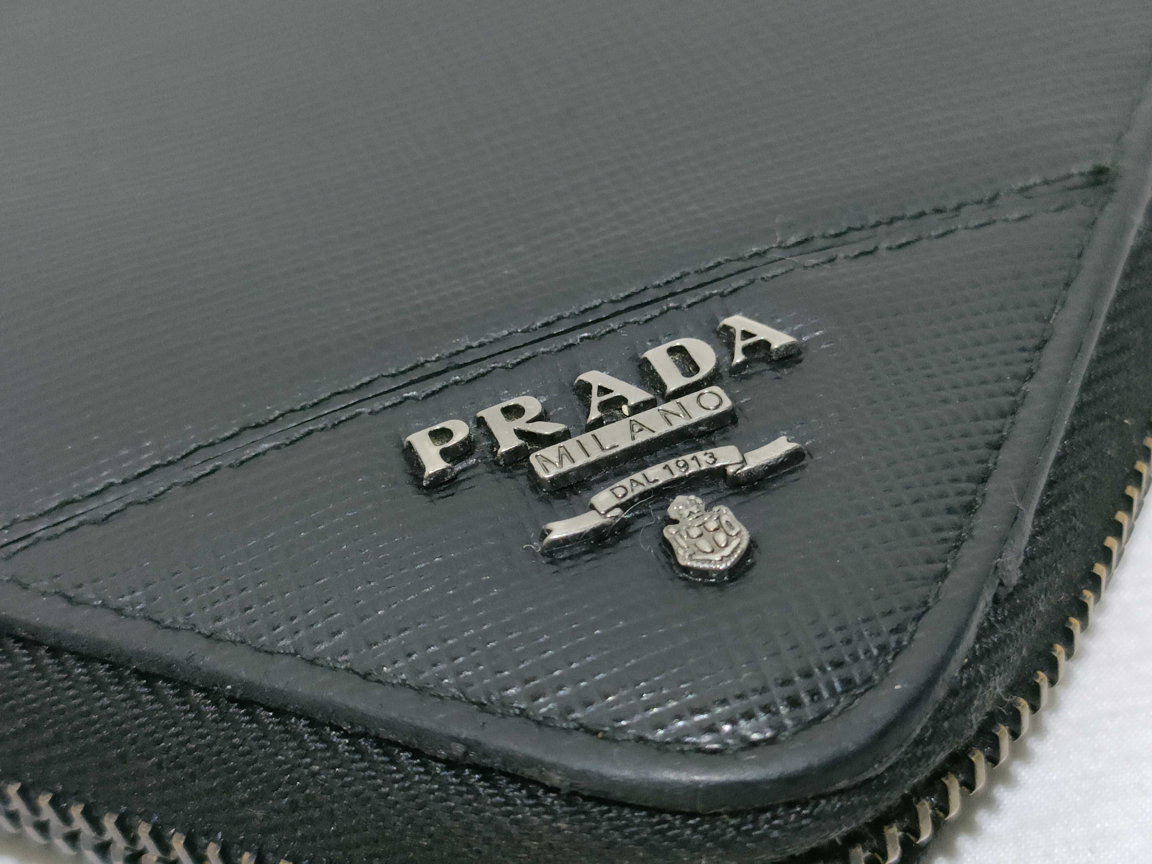 Long Wallet Round Saffiano Black Wallet — view 15