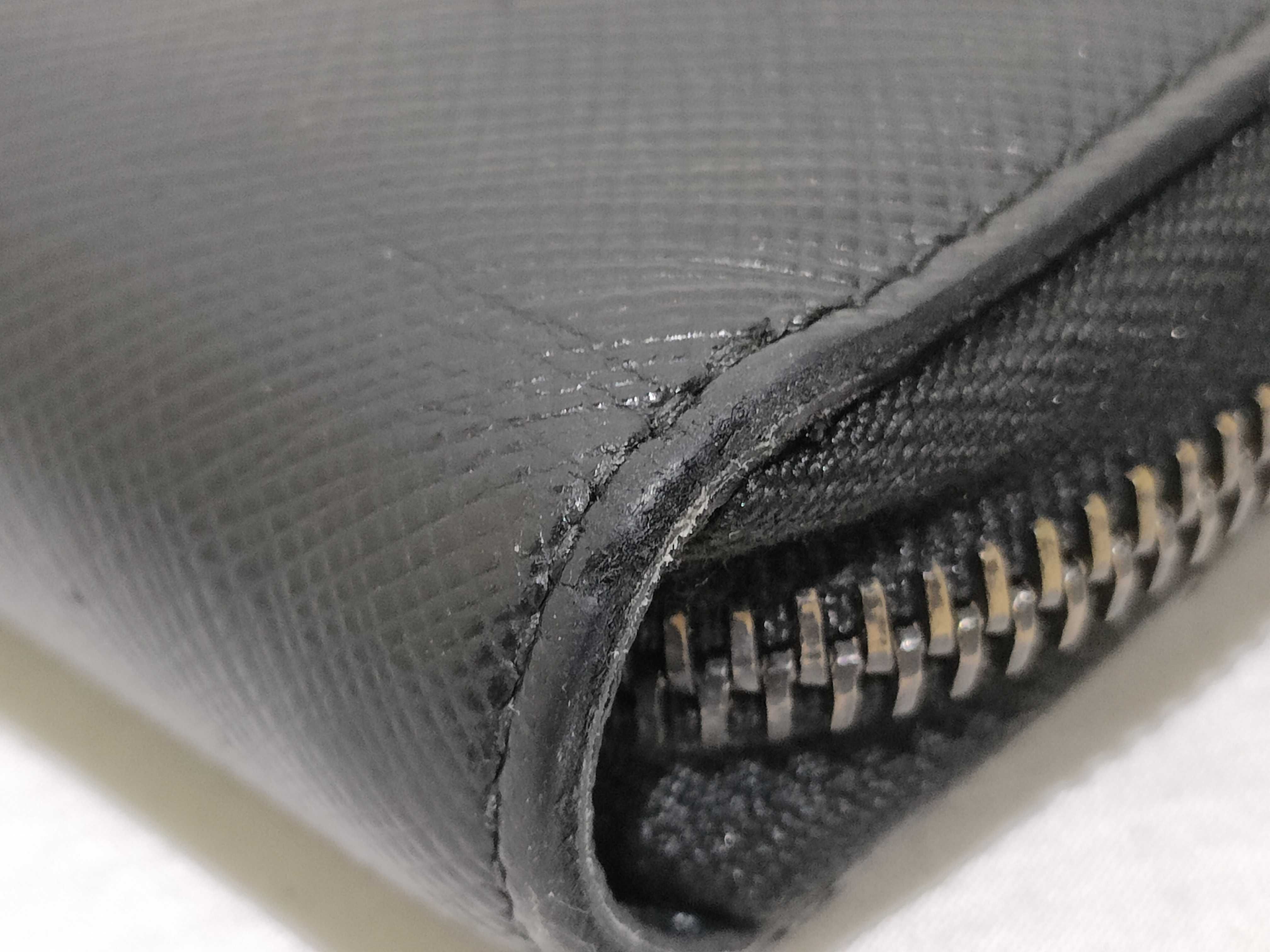 Long Wallet Round Saffiano Black Wallet — view 4