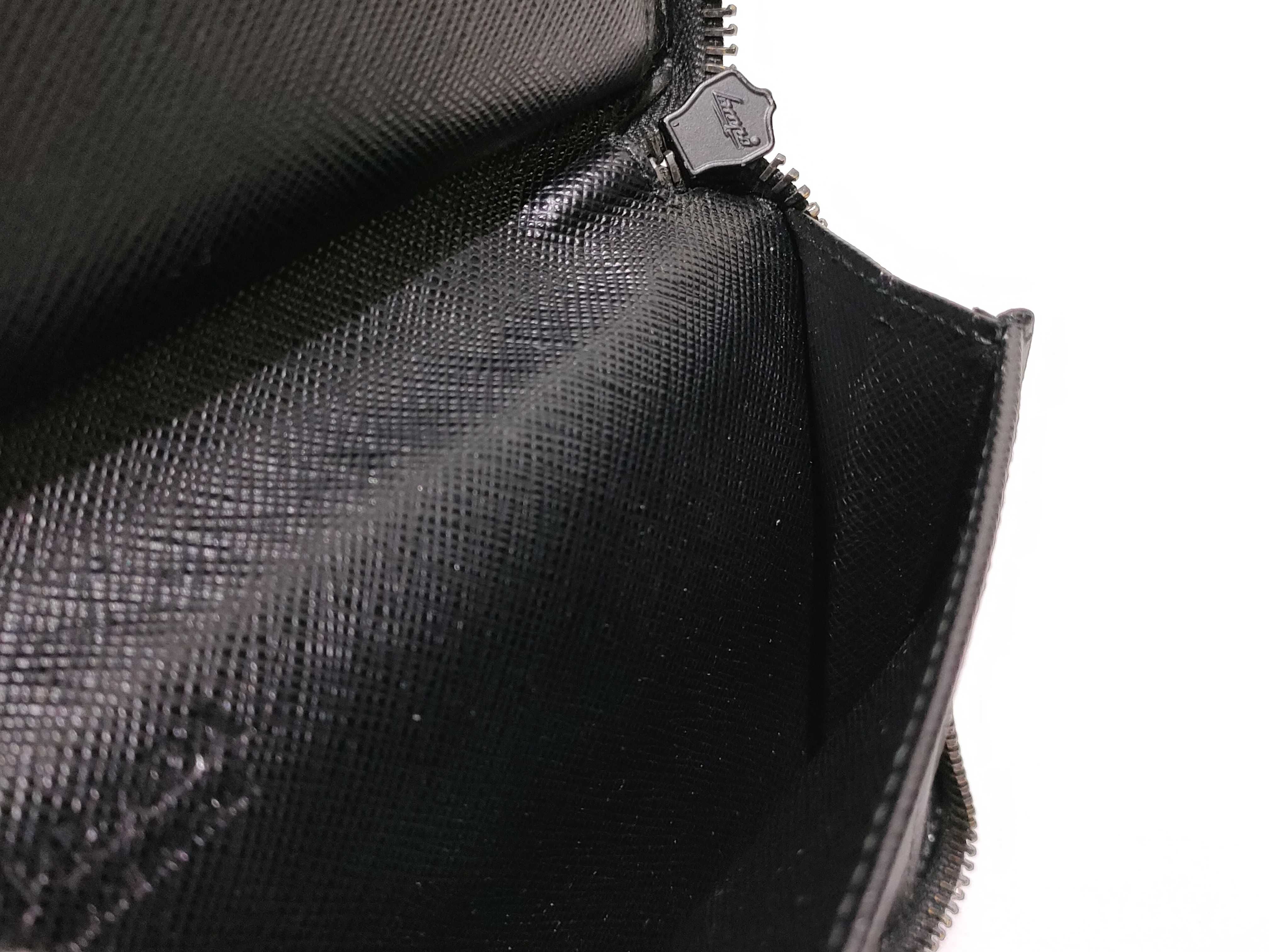 Long Wallet Round Saffiano Black Wallet — view 10