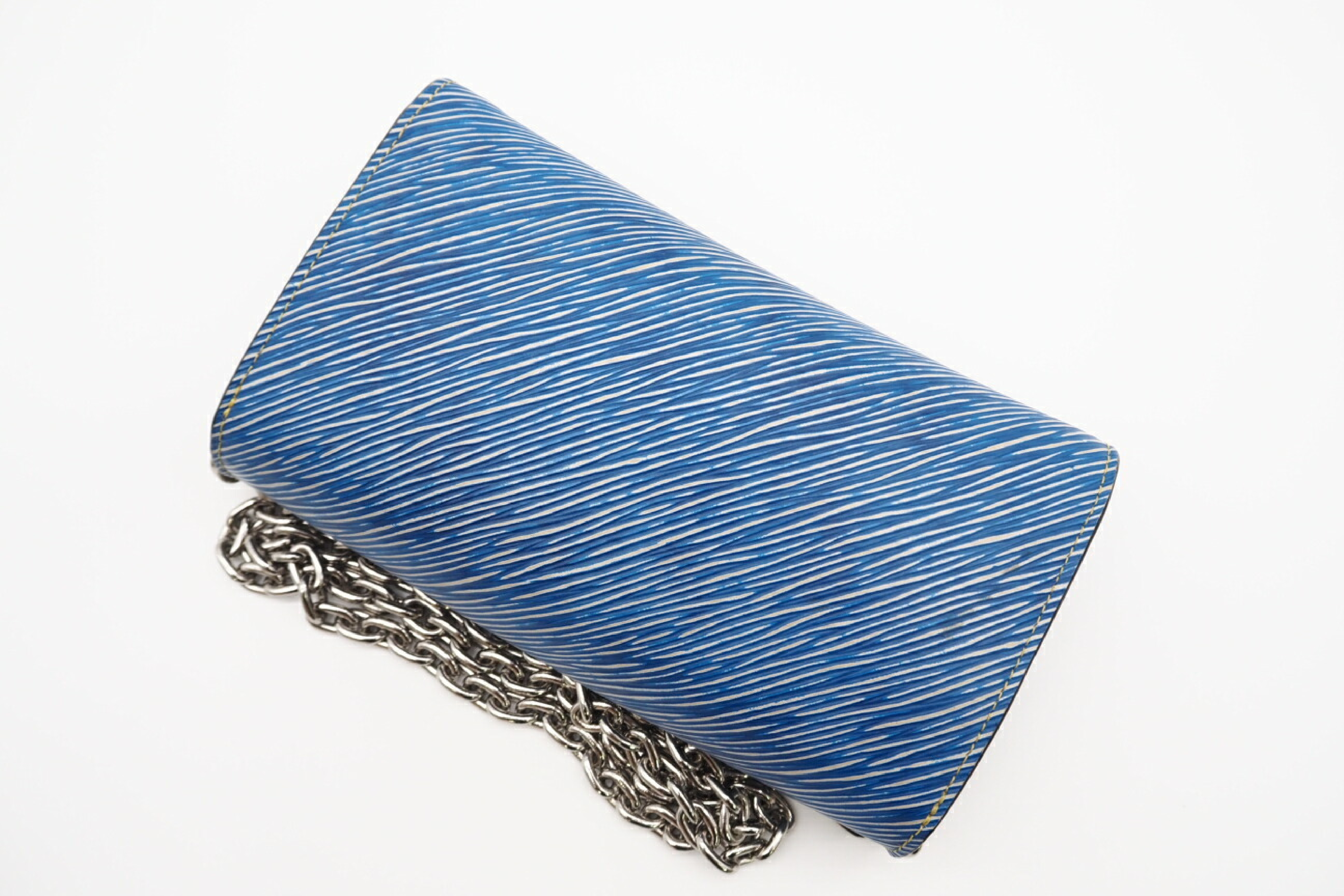 M62732 Epi Denim Portefeuille Chain Wallet Blue Shoulder Bag — view 3