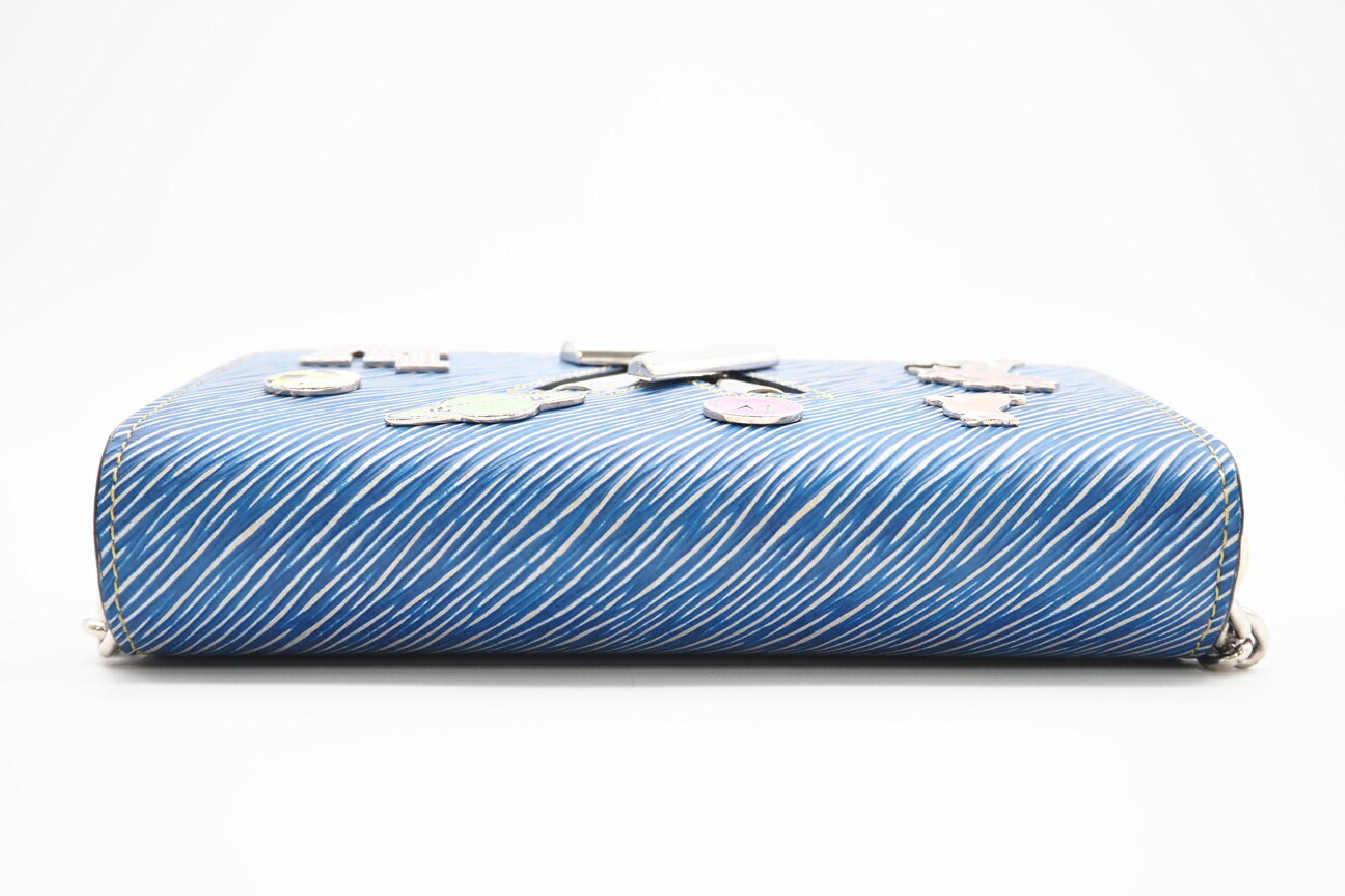 M62732 Epi Denim Portefeuille Chain Wallet Blue Shoulder Bag — view 5