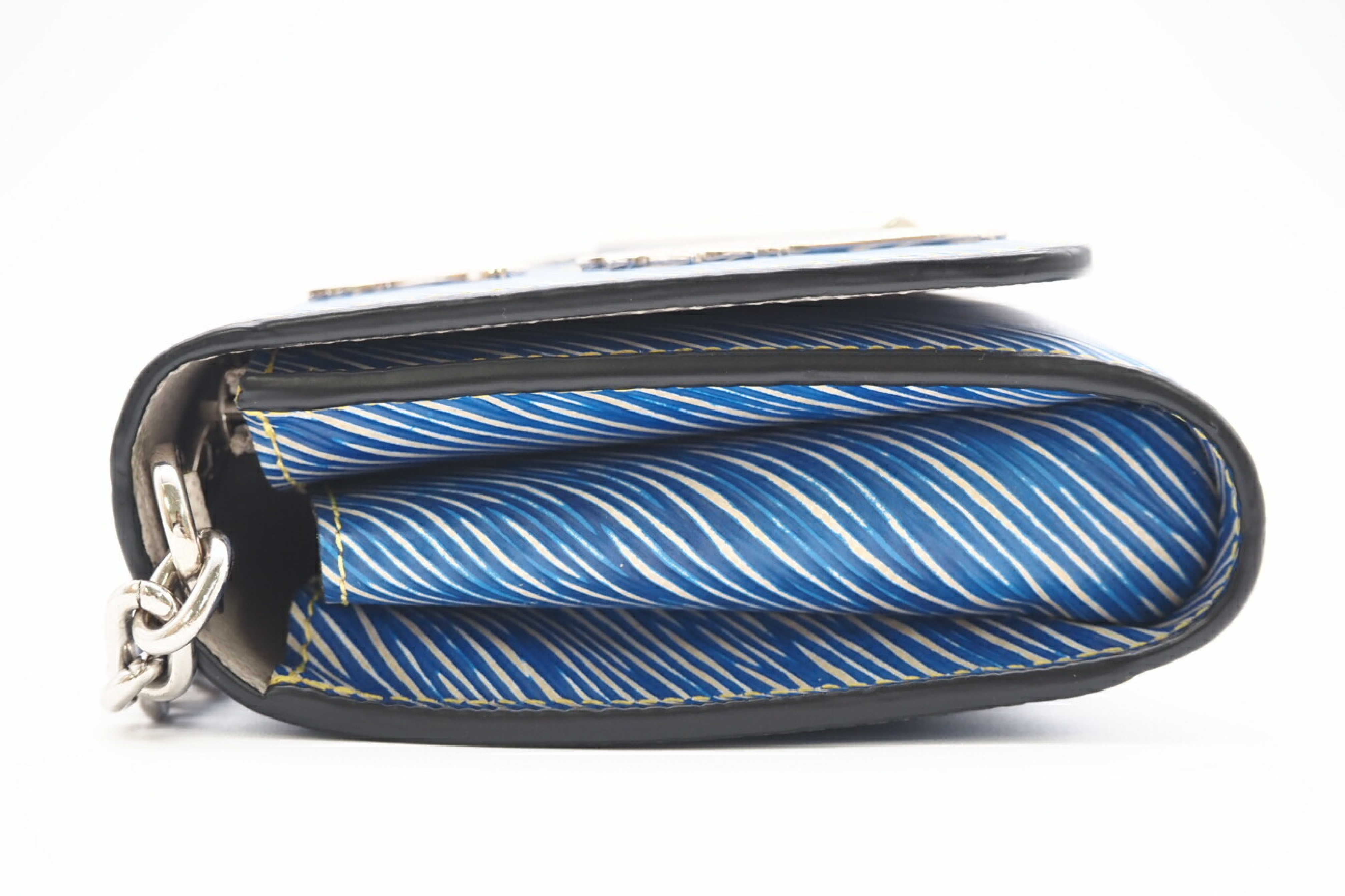 M62732 Epi Denim Portefeuille Chain Wallet Blue Shoulder Bag — view 6
