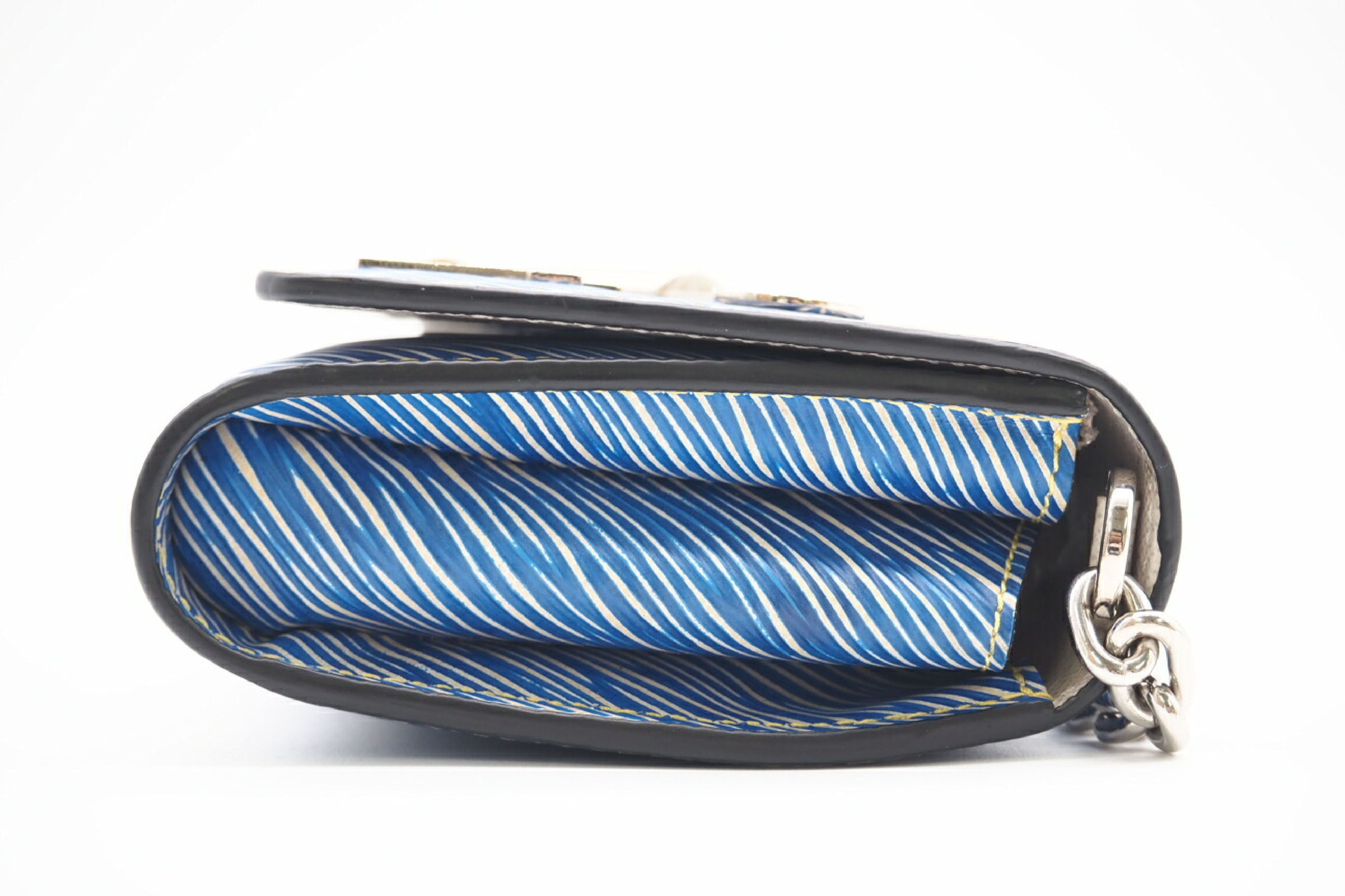 M62732 Epi Denim Portefeuille Chain Wallet Blue Shoulder Bag — view 7