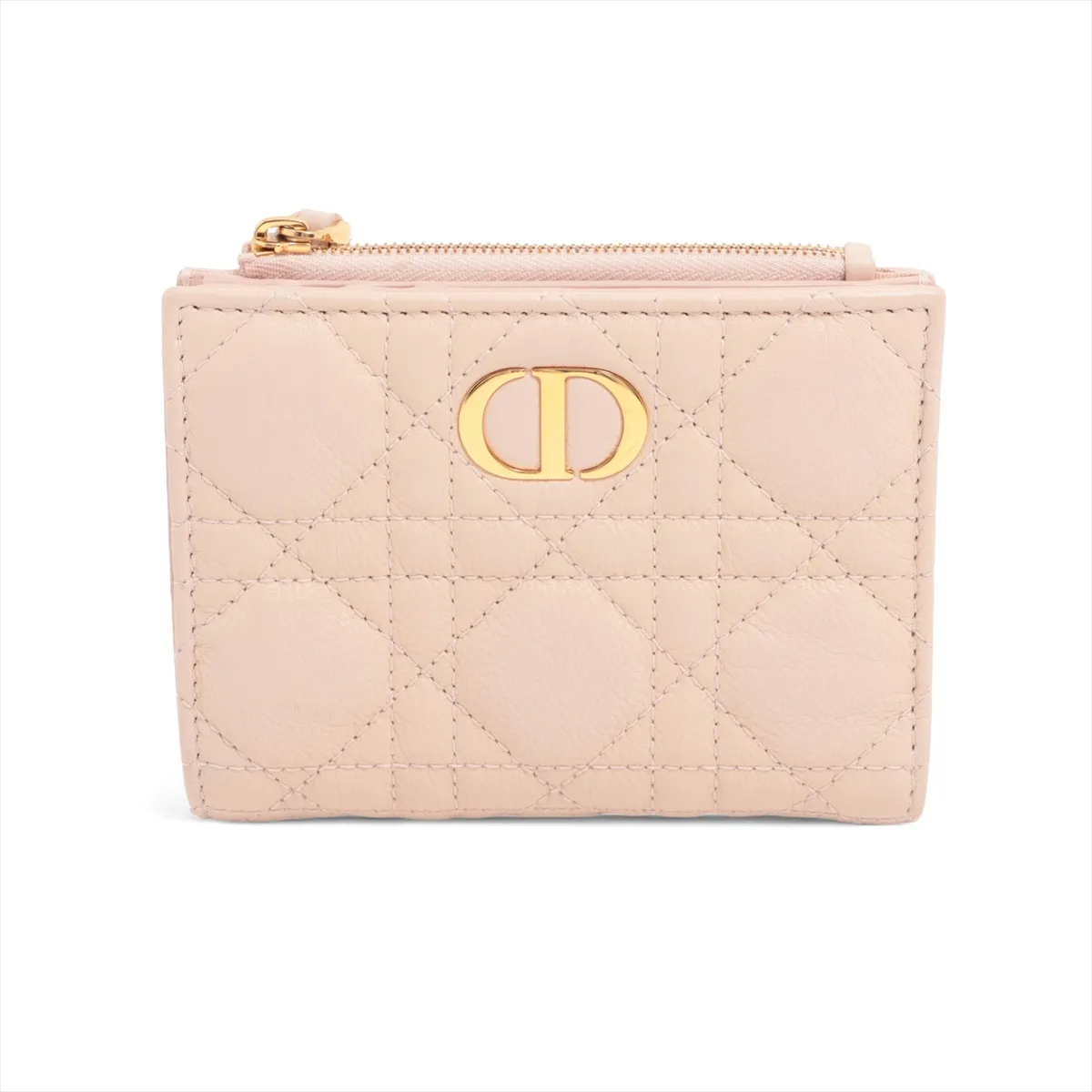 Caro Dahlia Wallet Leather Compact Wallet Pink