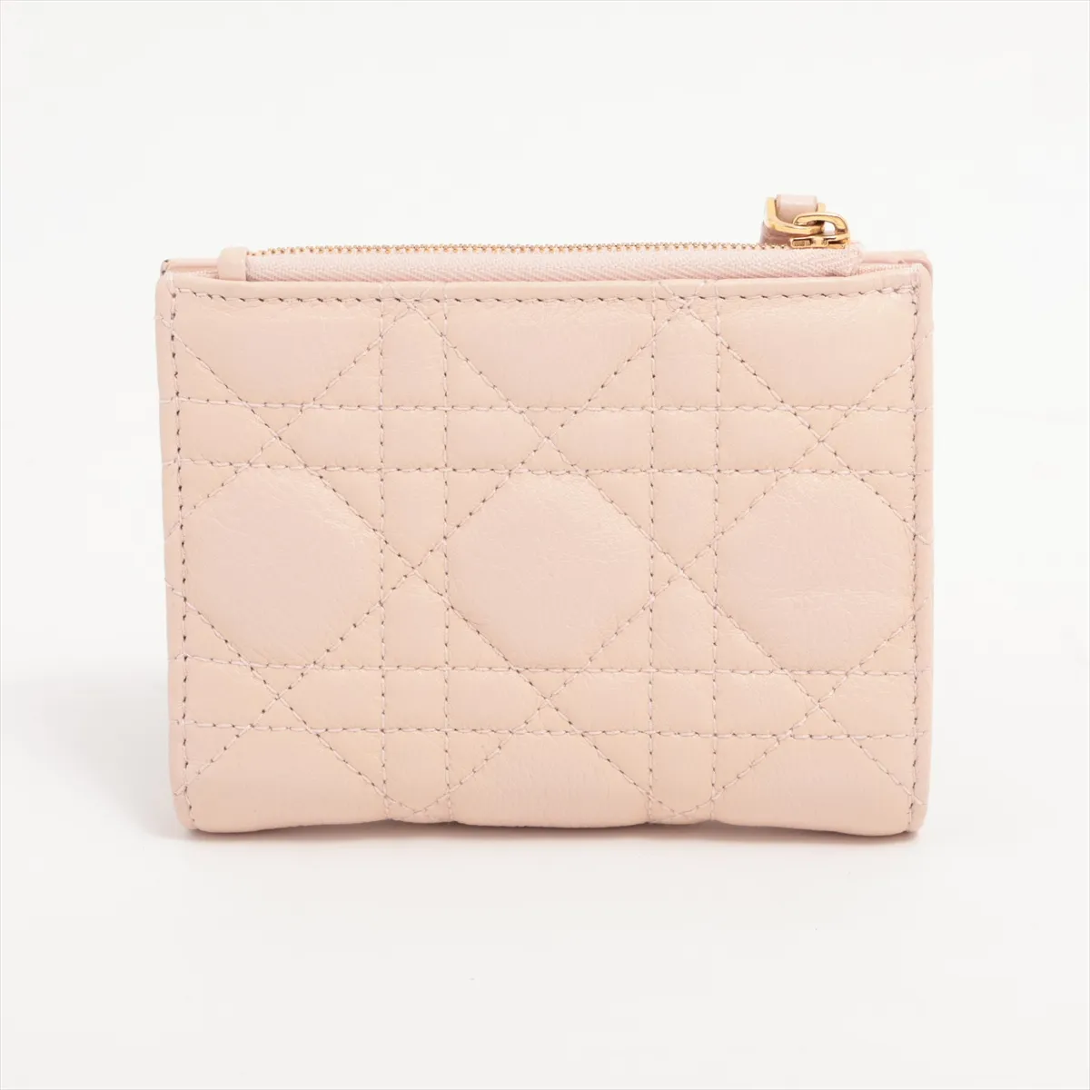 Caro Dahlia Wallet Leather Compact Wallet Pink — view 2