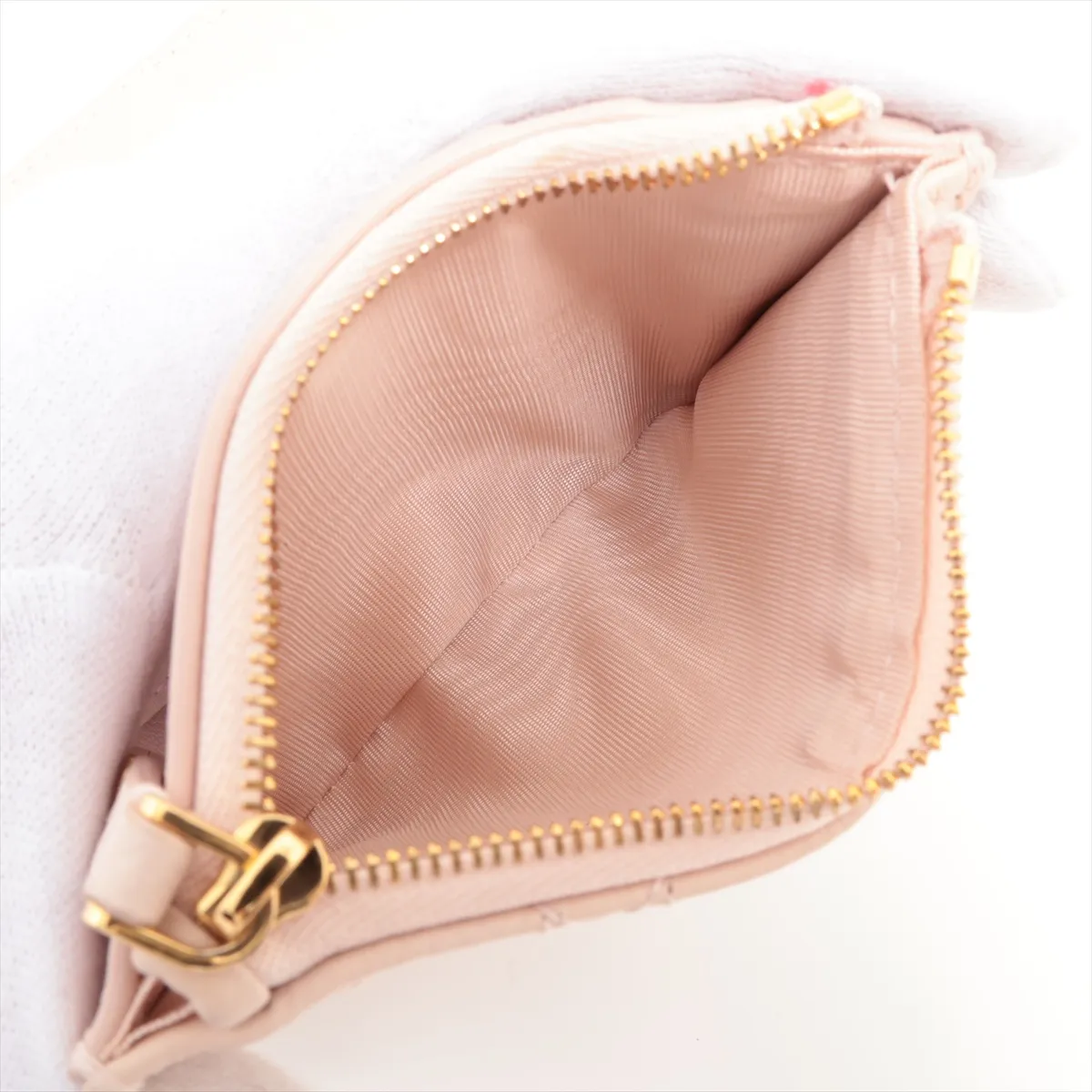 Caro Dahlia Wallet Leather Compact Wallet Pink — view 5