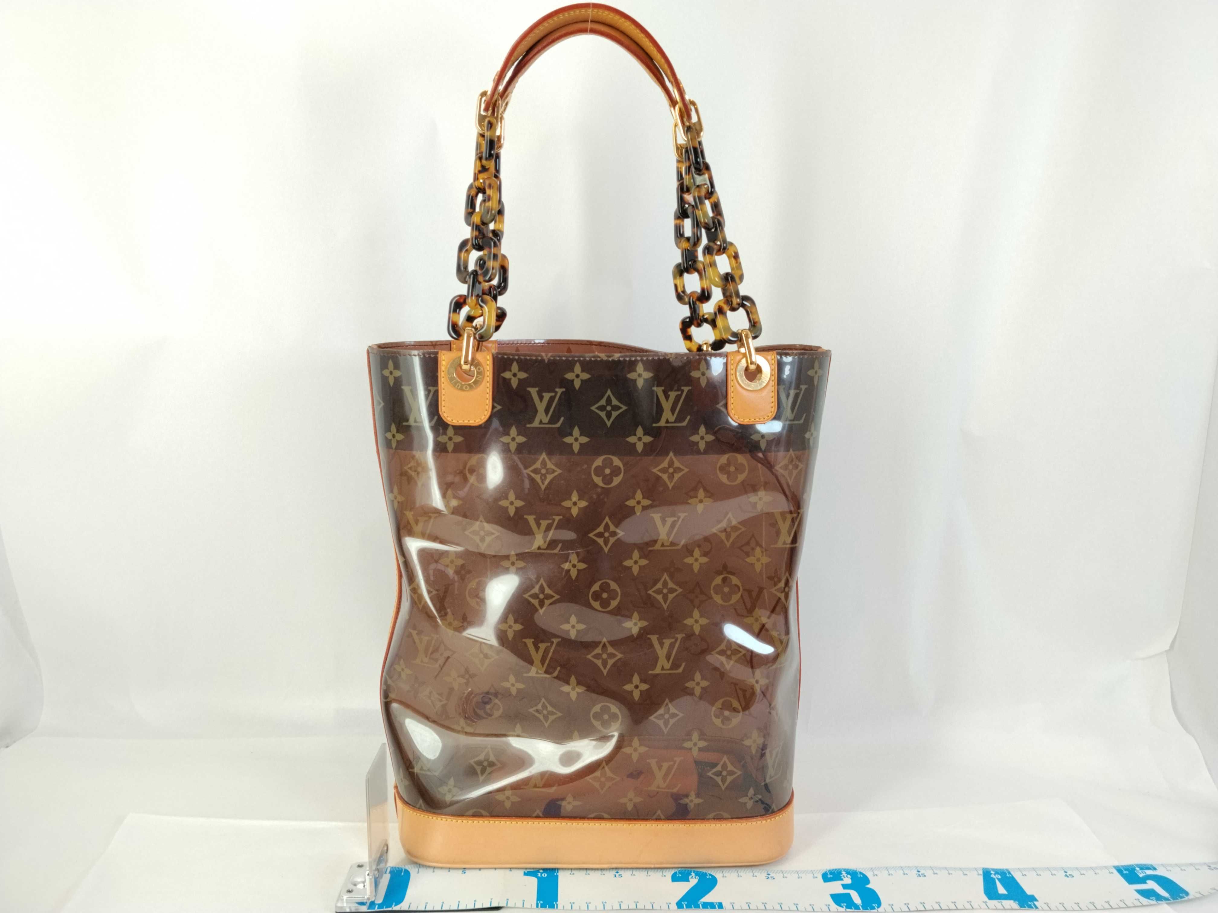 Monogram Vinyl Cabas Ambre MM M92501 LM1023 Brown Tote Bag — view 2