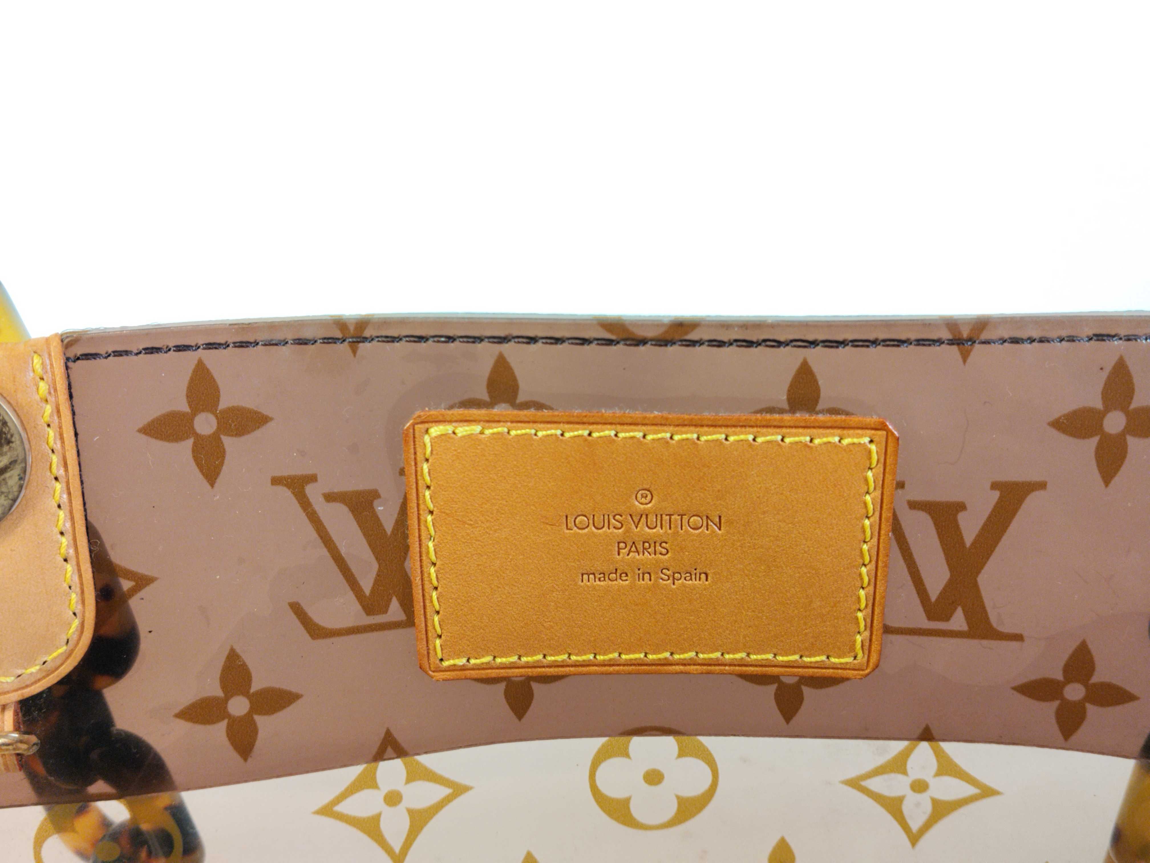 Monogram Vinyl Cabas Ambre MM M92501 LM1023 Brown Tote Bag — view 10