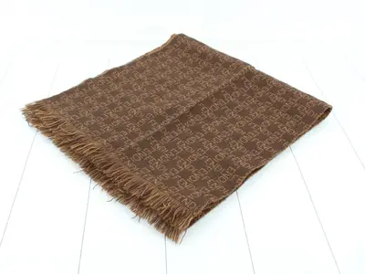 logo scarf with tags