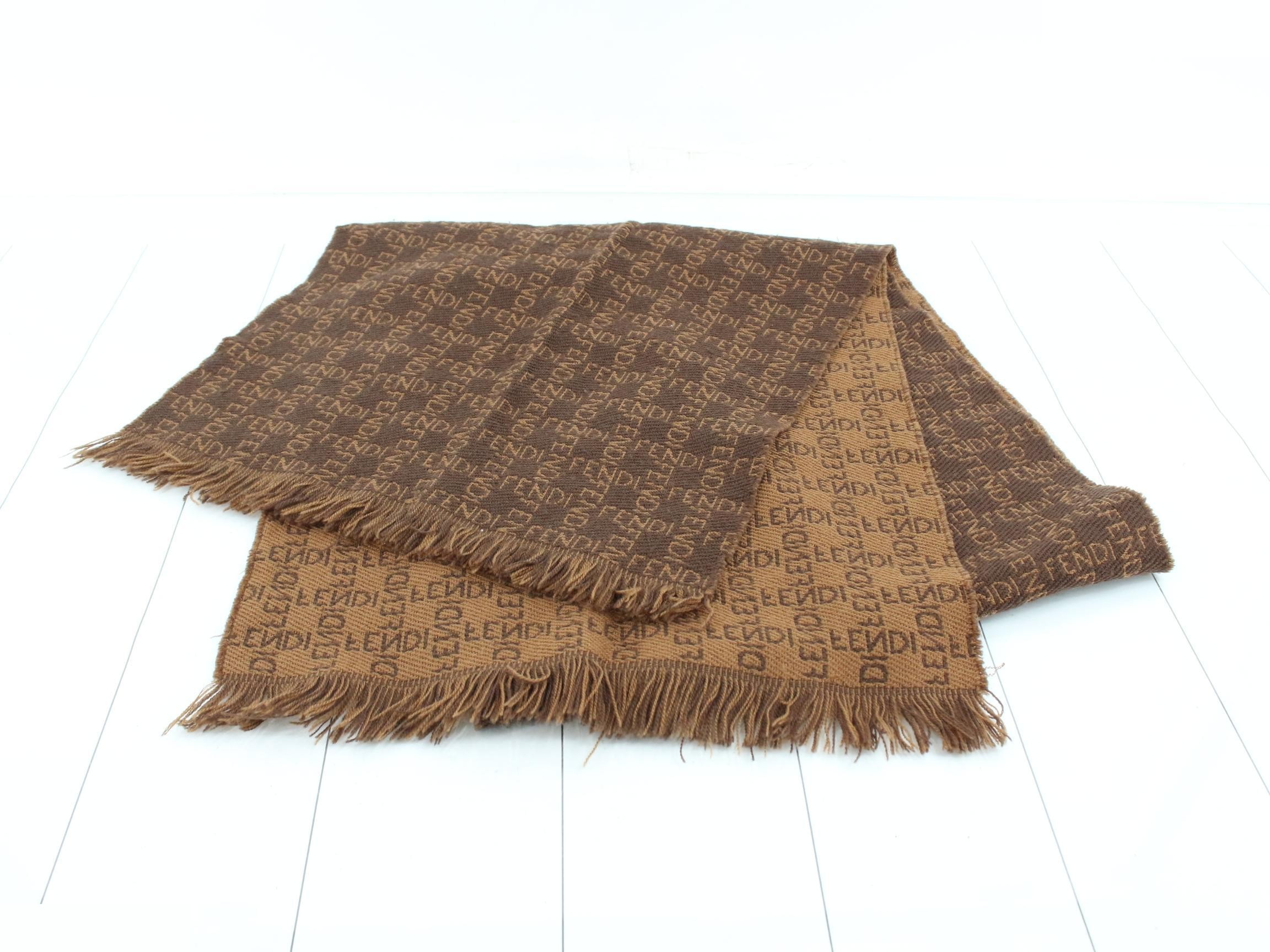 logo scarf with tags — view 2
