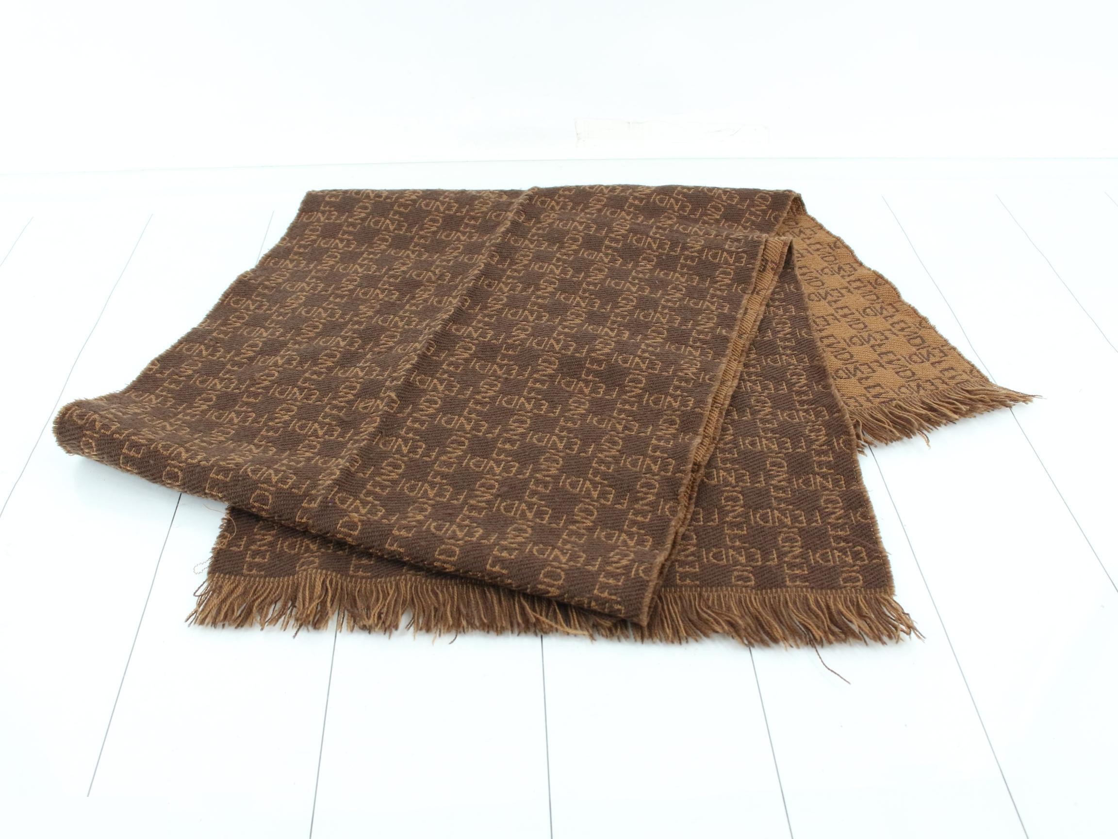 logo scarf with tags — view 3
