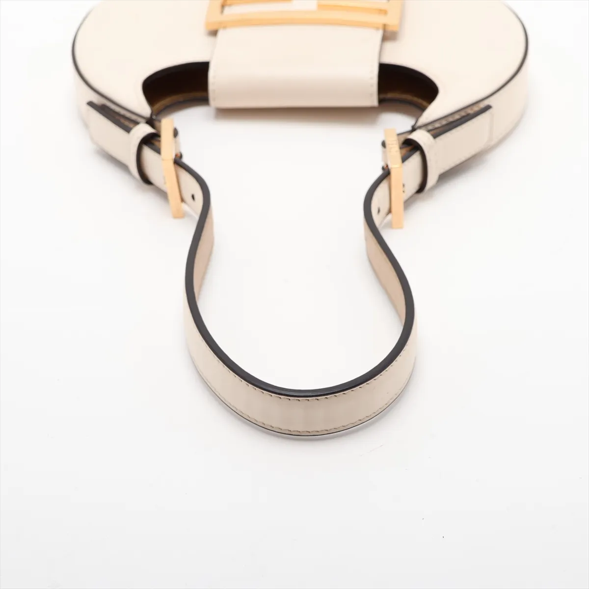 Cookie Mini Leather Shoulder Bag, White 8BS065 — view 5