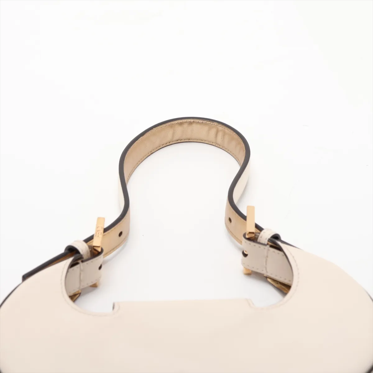 Cookie Mini Leather Shoulder Bag, White 8BS065 — view 6