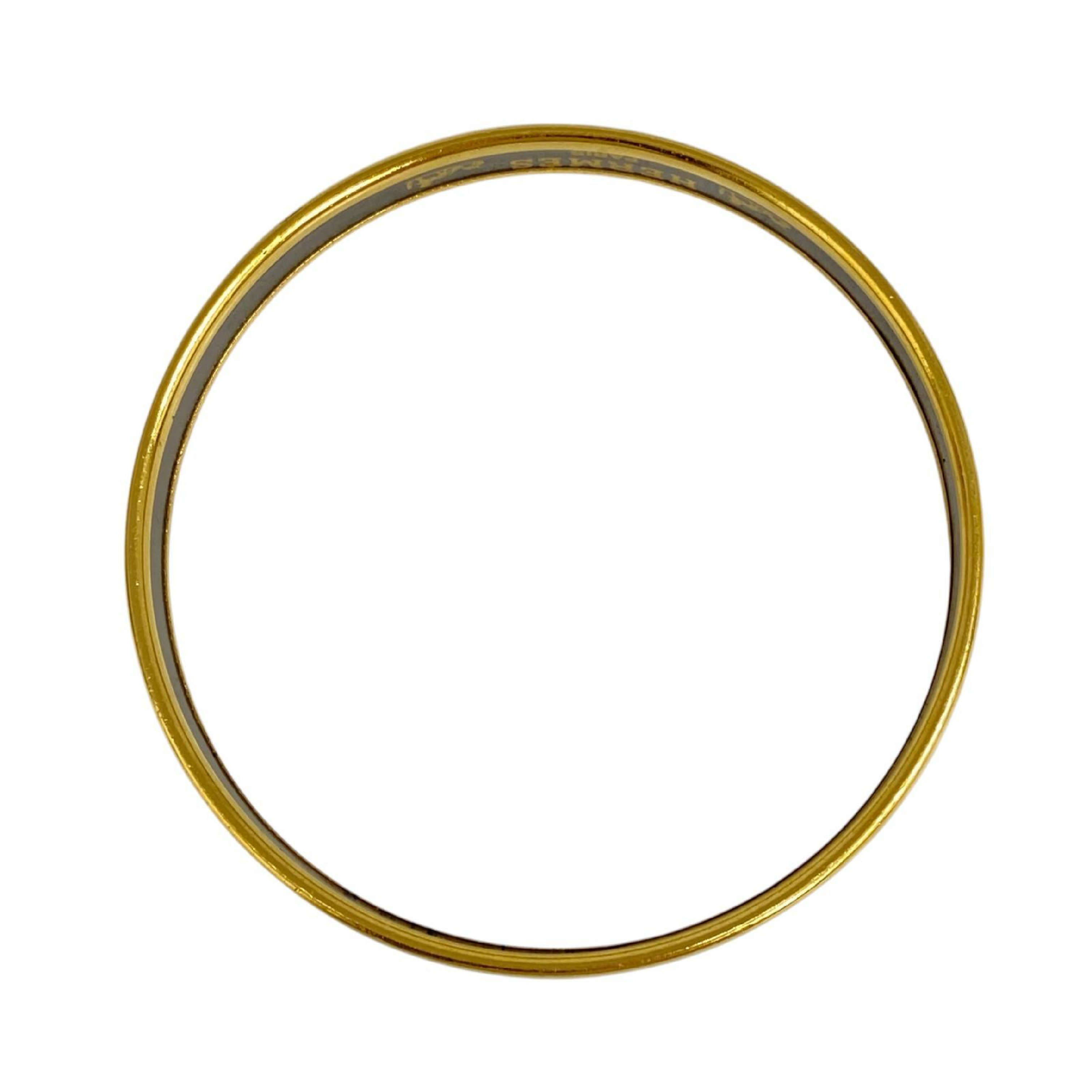 【*Shipped from: Hong Kong*】HERMES ( ) Multicolor Gold Plated Metal Bangle Bracelet/Bangle — view 5
