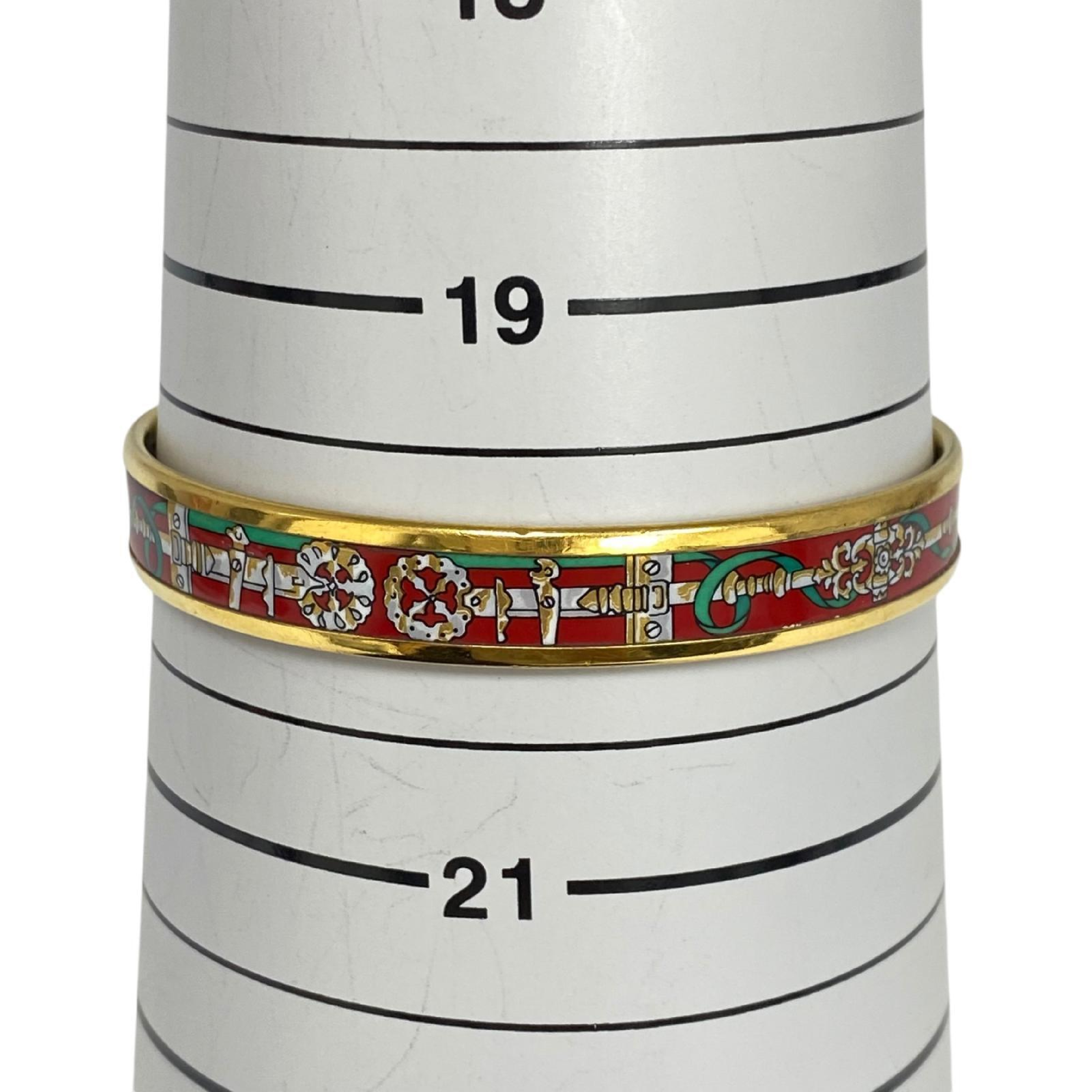 【*Shipped from: Hong Kong*】HERMES ( ) Multicolor Gold Plated Metal Bangle Bracelet/Bangle — view 10