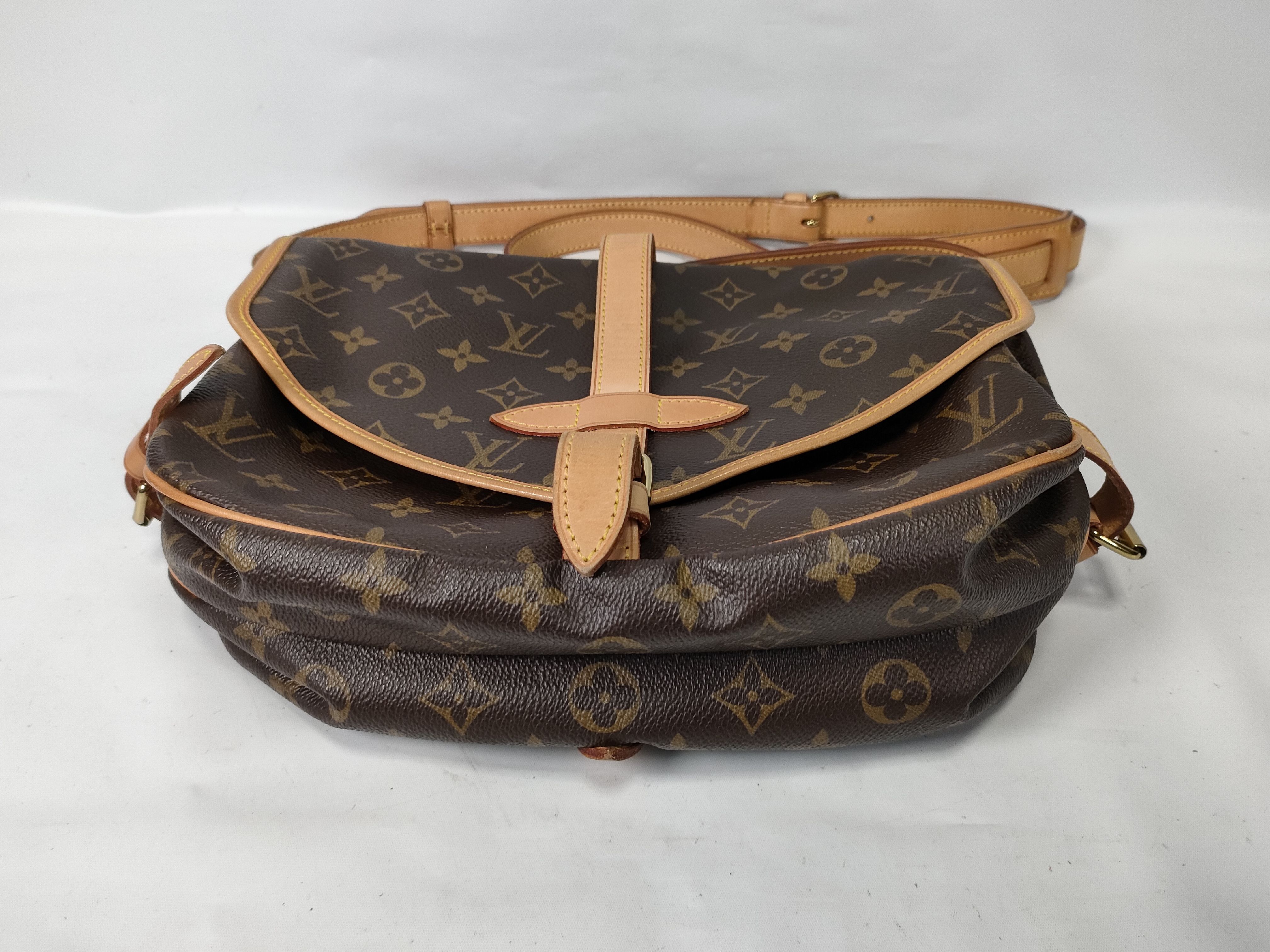 Monogram Vuitton Saumur 30 Shoulder Bag — view 7