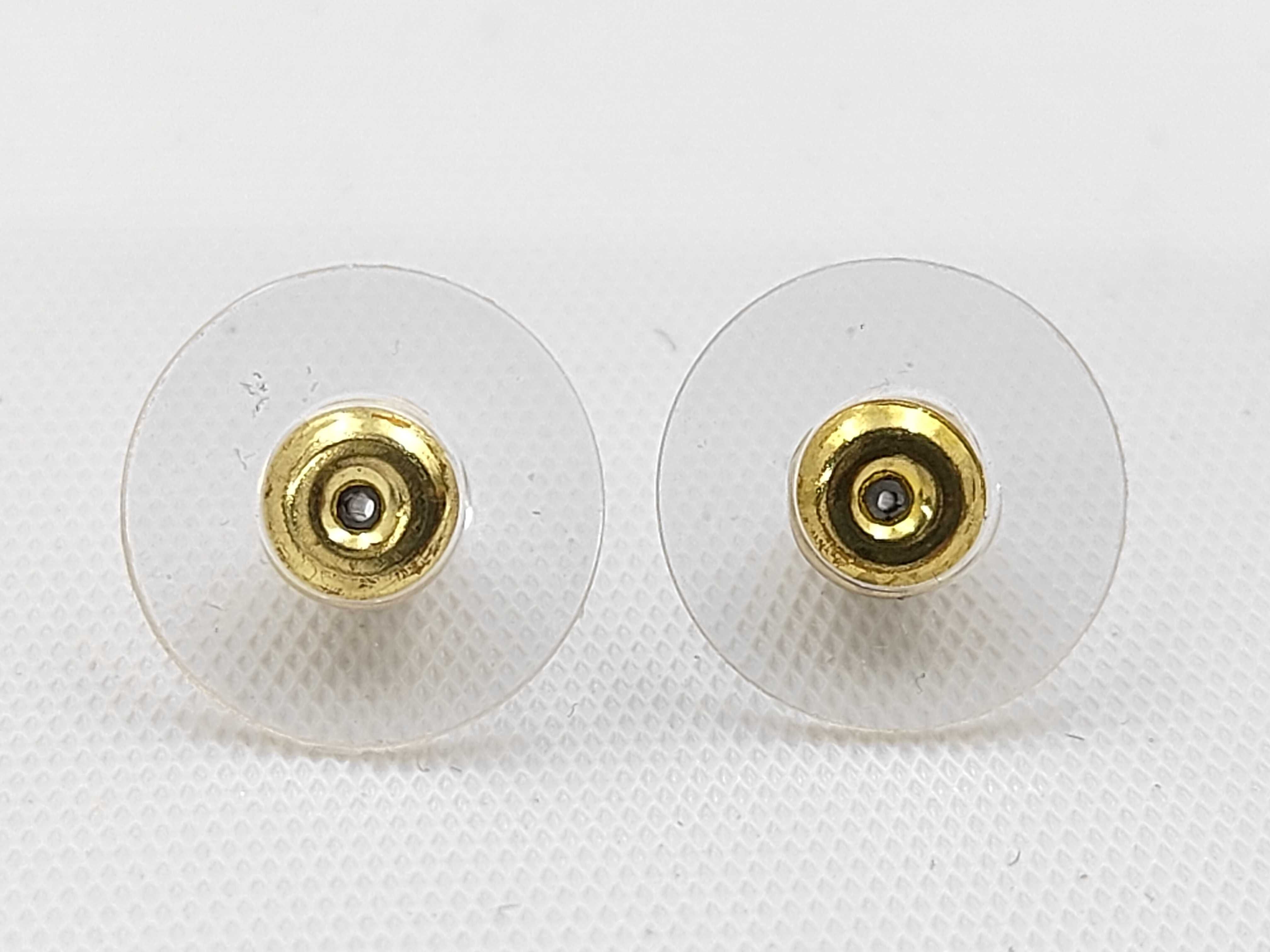 23C Coco Mark Earrings, Rhinestone Gold Earrings — view 7