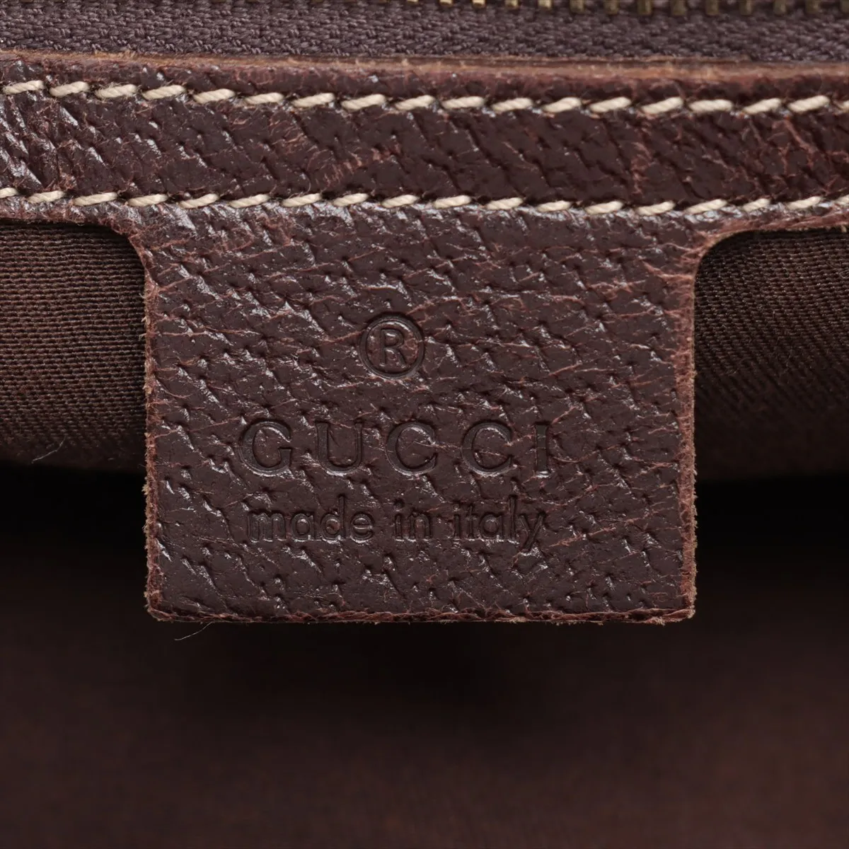 GG Canvas x Leather Shoulder Bag Beige x Brown 154981 — view 9