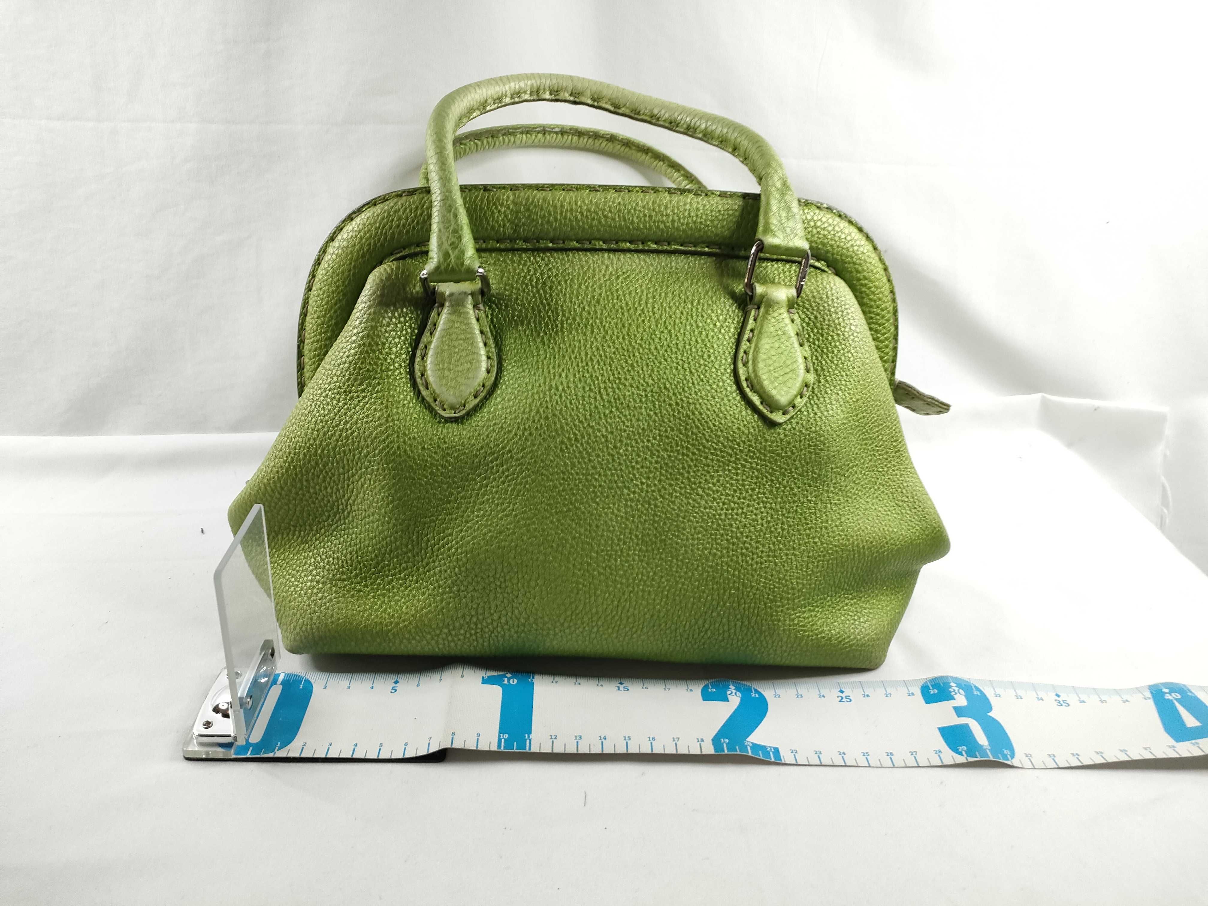 Selleria Handbag, Green Handbag — view 2
