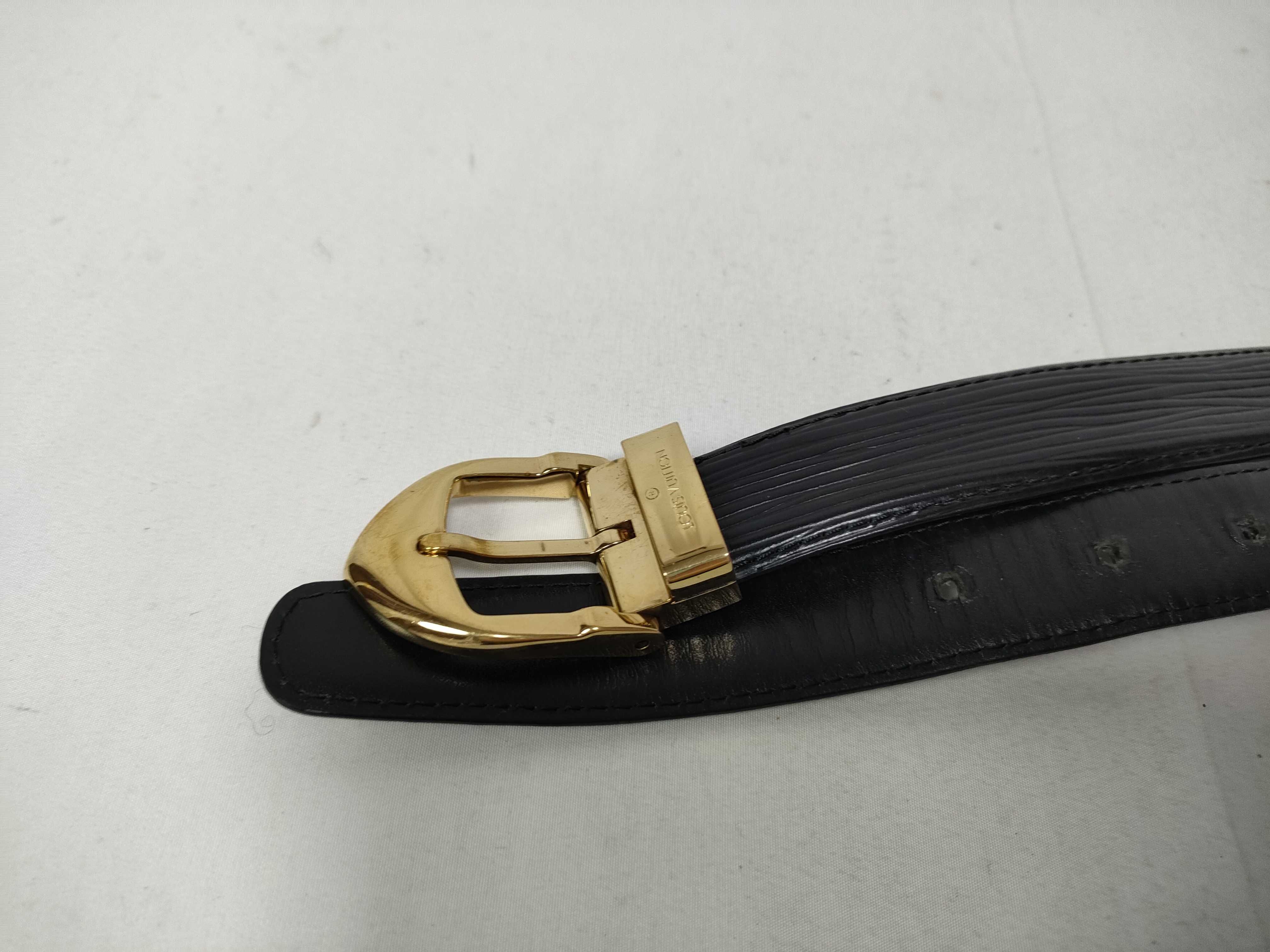 Epi LV Epi Ceinture Belt Noir VI0948 Belt — view 2