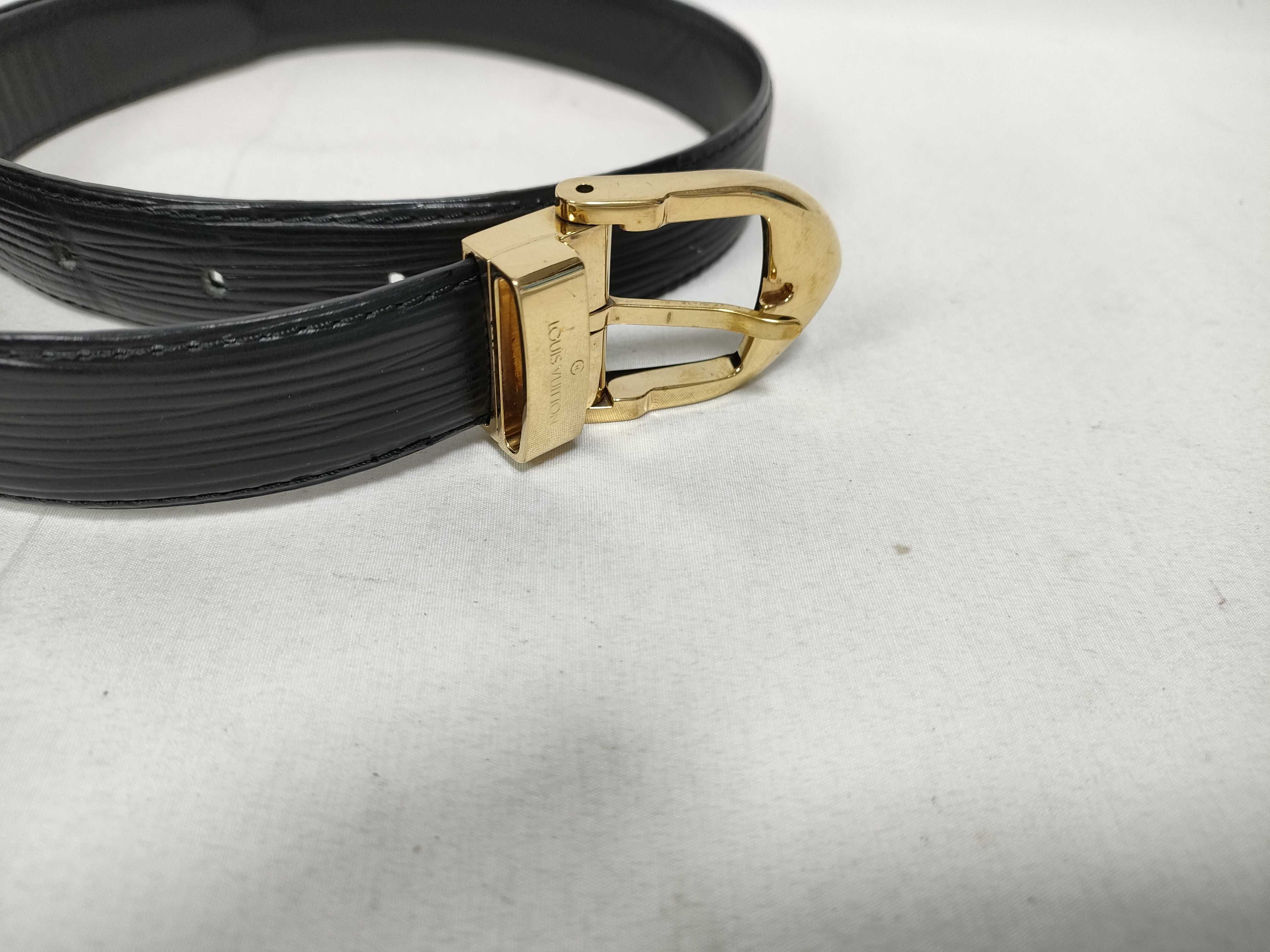 Epi LV Epi Ceinture Belt Noir VI0948 Belt — view 3