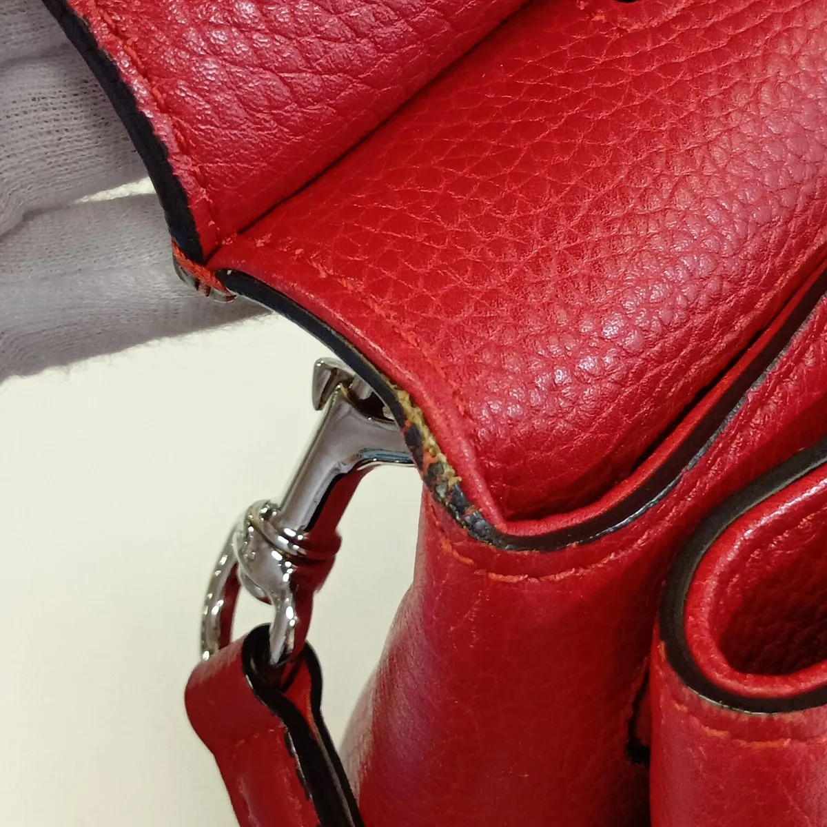 Bamboo Daily 370831 Leather 2-Way Handbag Red — view 15