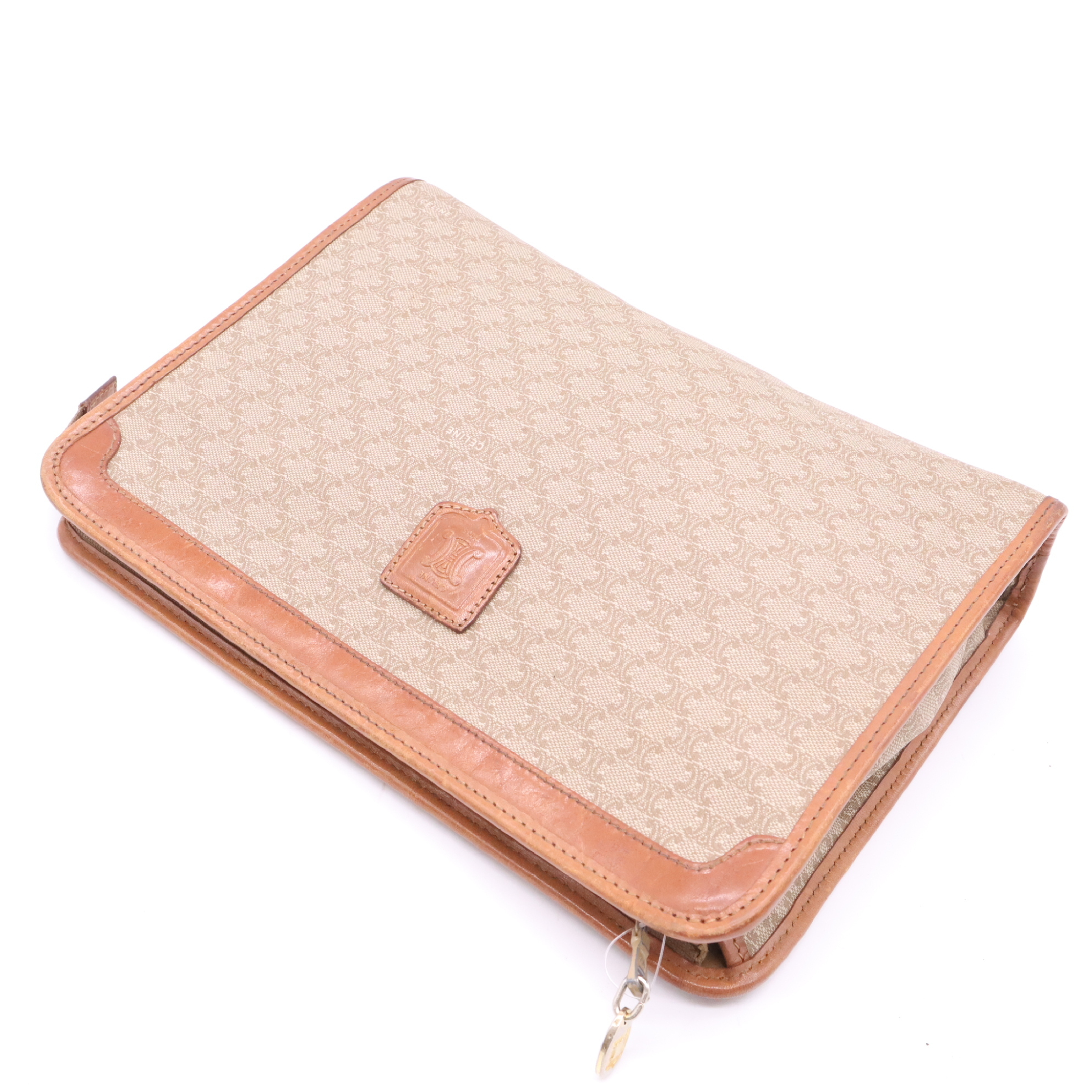 Macadam Leather Second Bag, Brown Second Bag — view 3