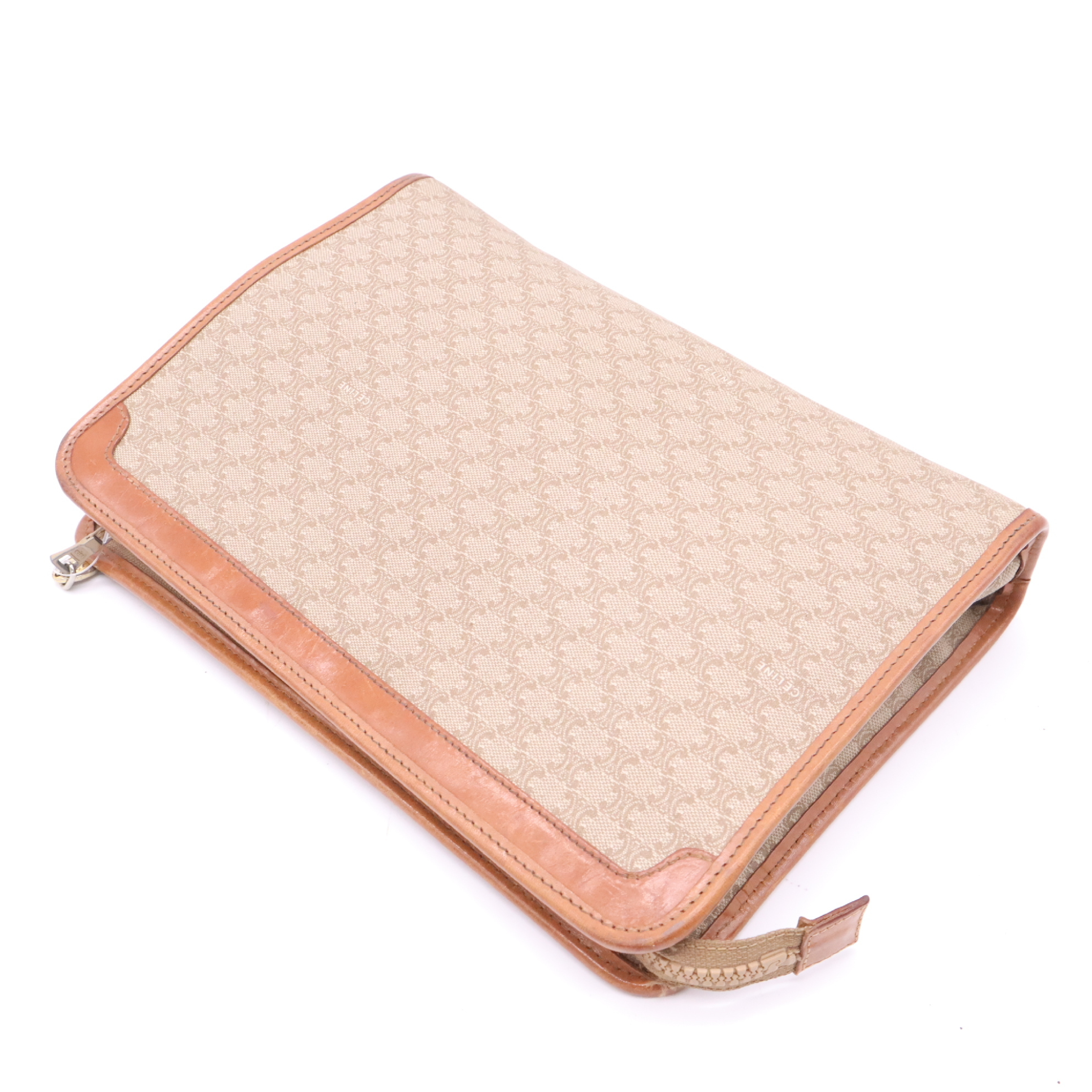 Macadam Leather Second Bag, Brown Second Bag — view 4