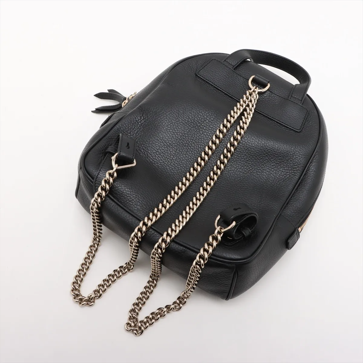 Interlocking G Leather Backpack/Rucksack, Black 536192 — view 5