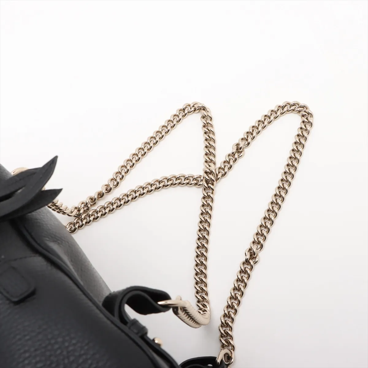 Interlocking G Leather Backpack/Rucksack, Black 536192 — view 6