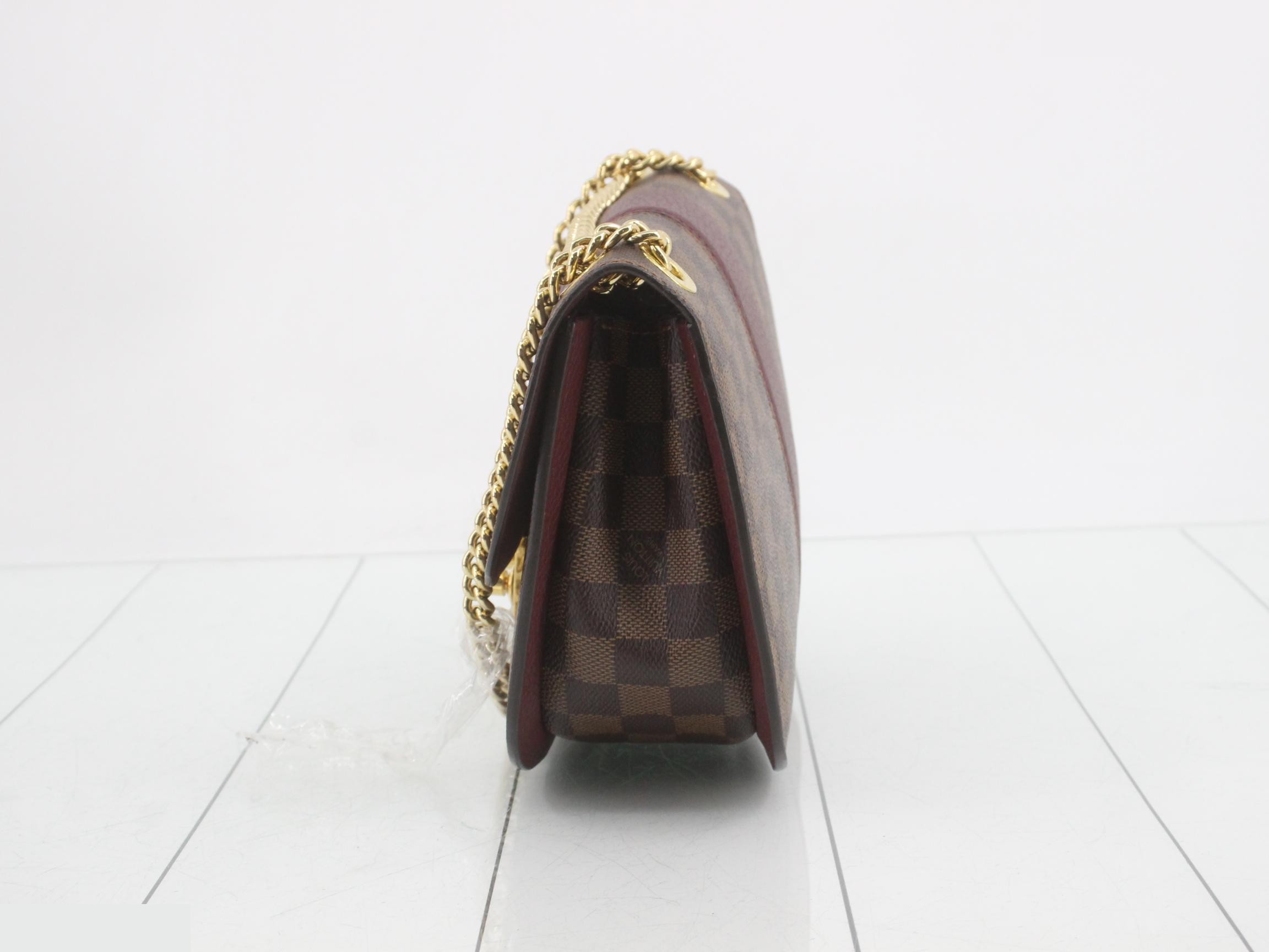 Damier White Magnolia Shoulder Bag — view 3