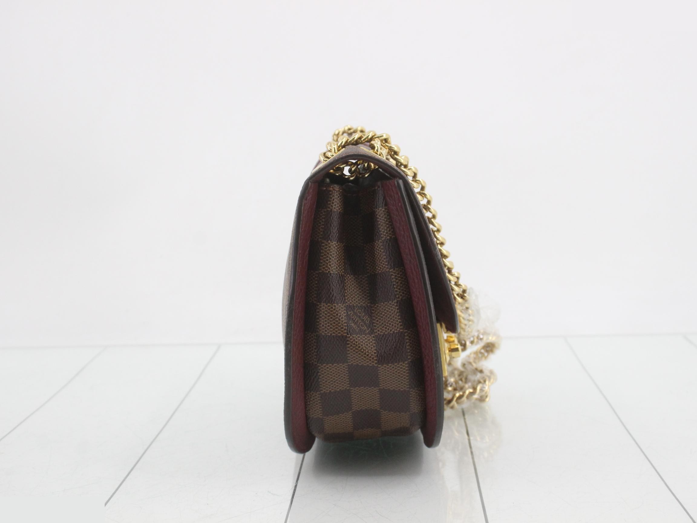 Damier White Magnolia Shoulder Bag — view 4