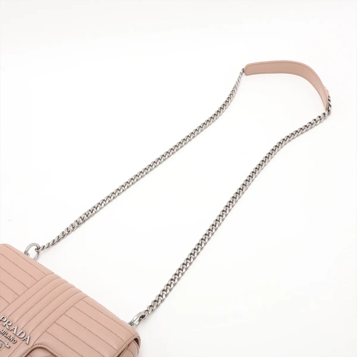 Diagram Leather Chain Shoulder Bag Pink — view 5