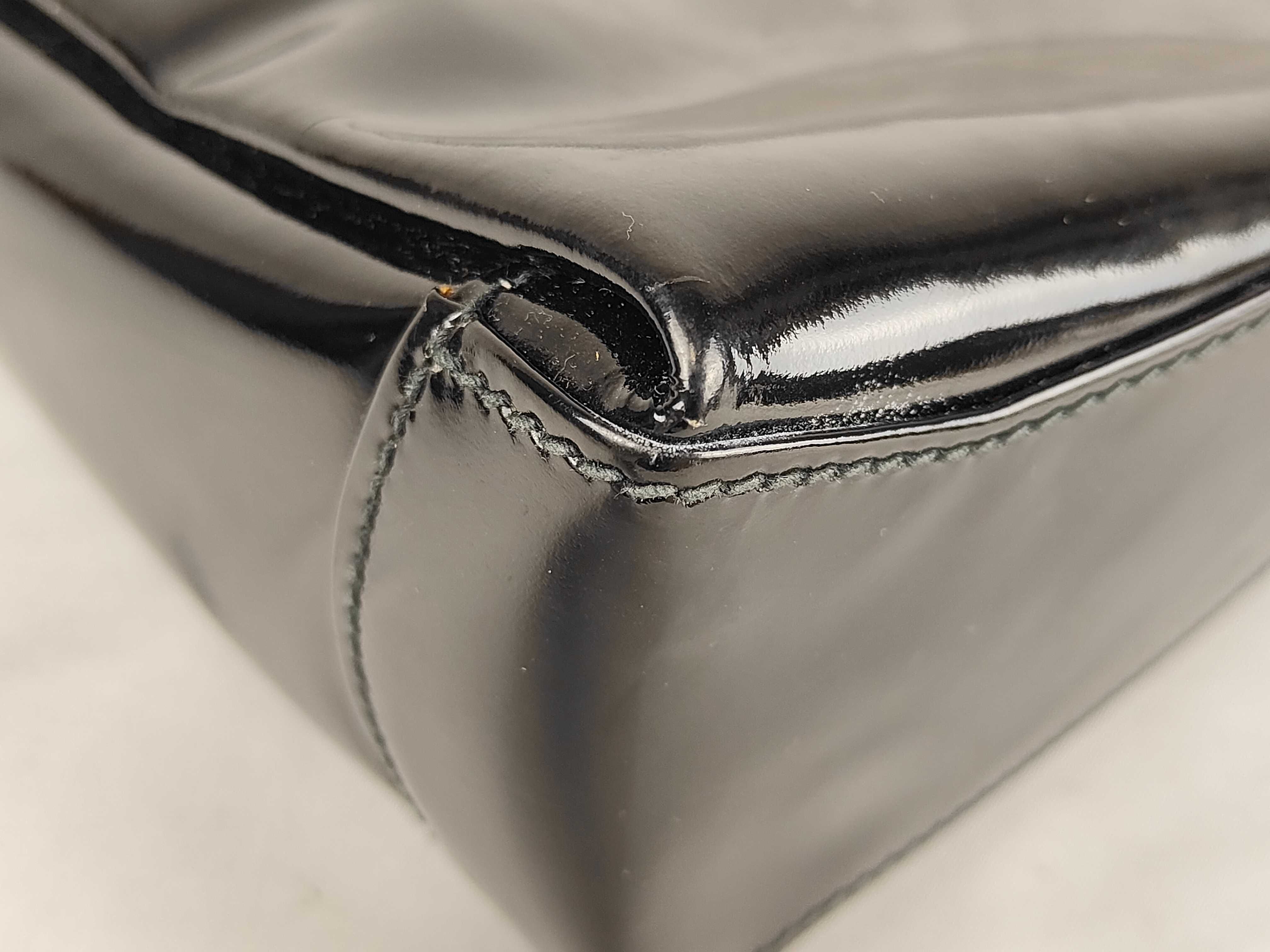 Old Enamel One-Handle Handbag — view 6