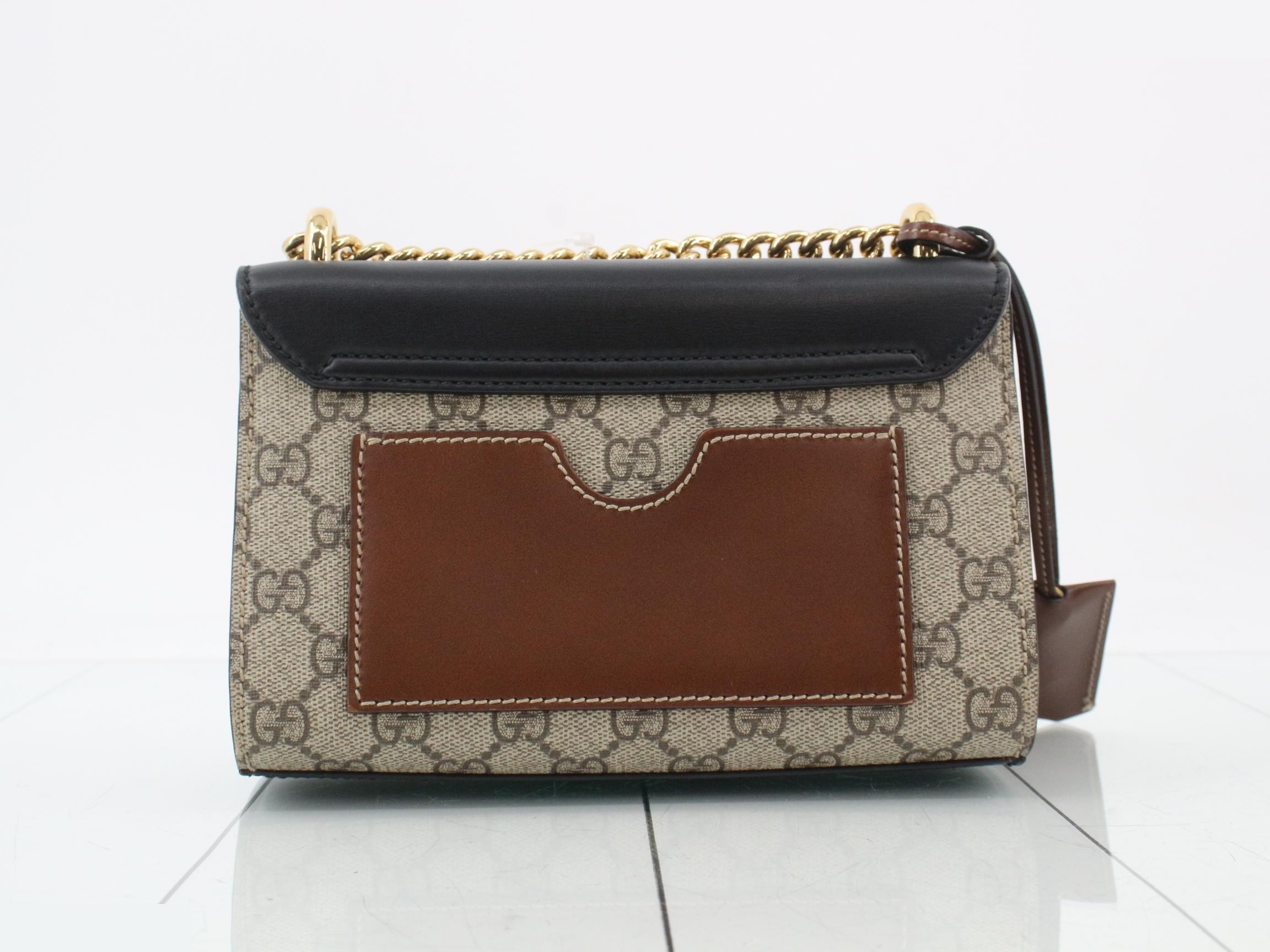 Padlock GG Supreme Leather Chain Shoulder Bag — view 2