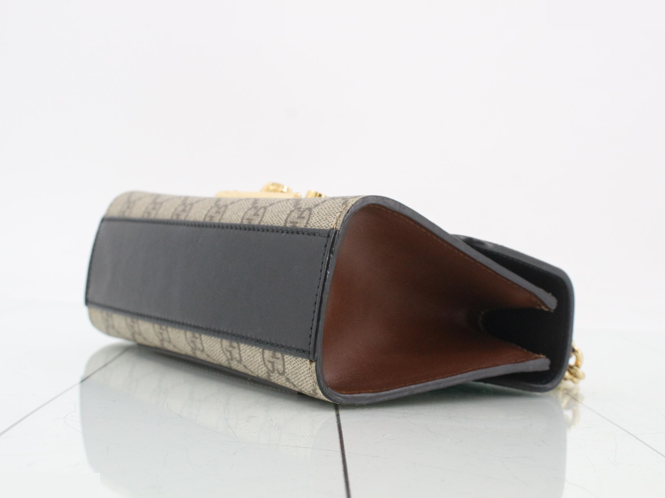 Padlock GG Supreme Leather Chain Shoulder Bag — view 6