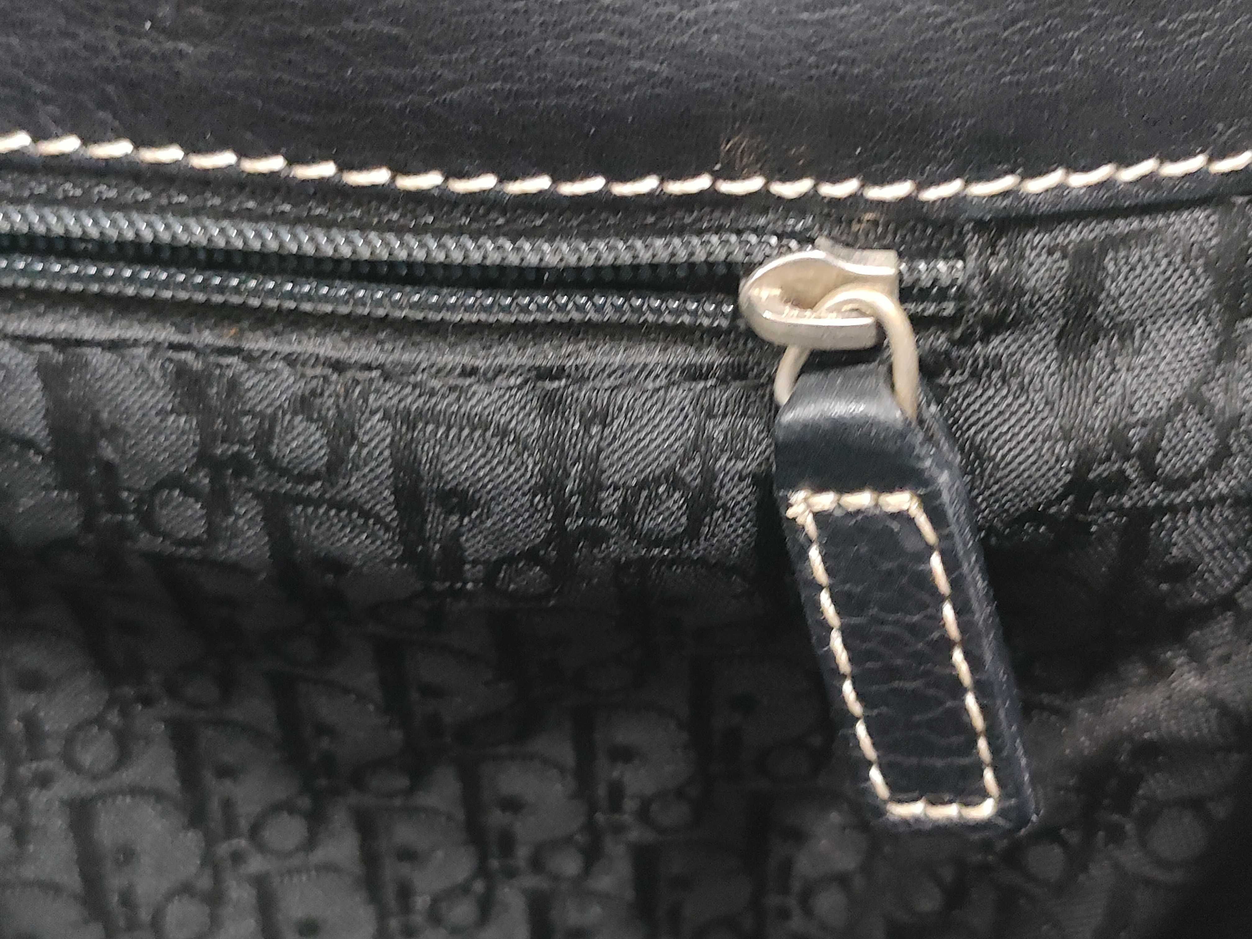 CD logo shoulder bag, black tote bag — view 14