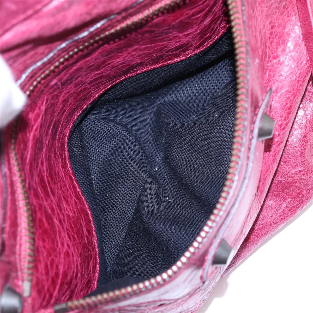 The City 115748 Leather 2-Way Handbag, Red, with Mirror — view 10