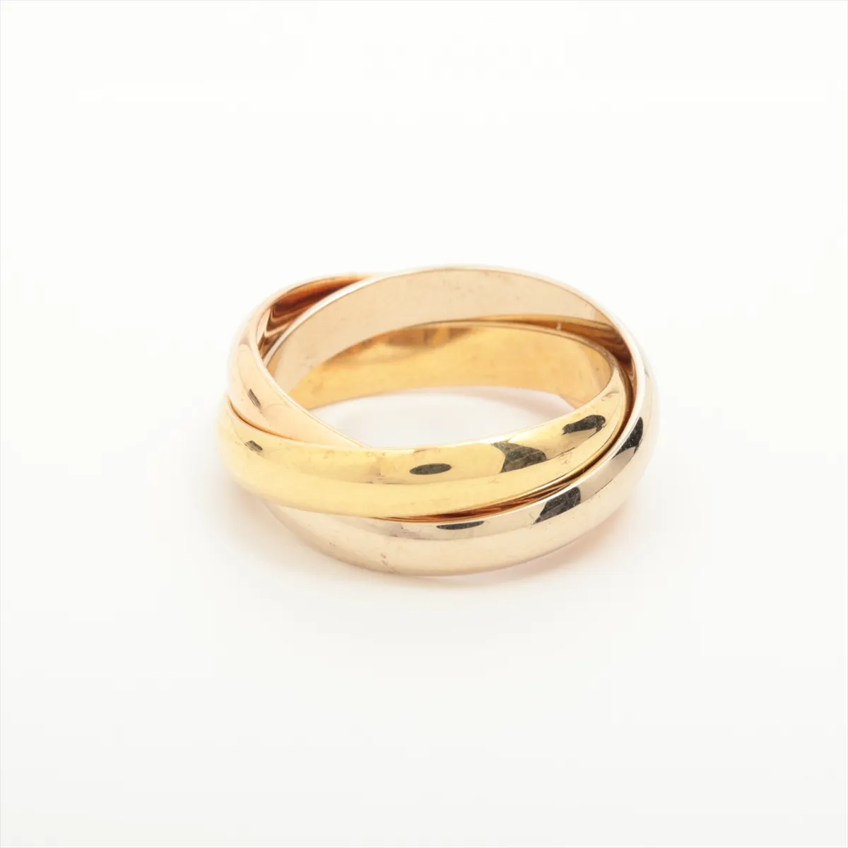 Trinity Ring 750 (Yellow Gold x Pink Gold x White Gold) 8.4g Size 53 A3O54W — view 2