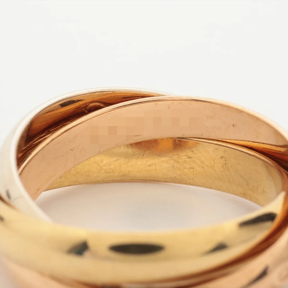 Trinity Ring 750 (Yellow Gold x Pink Gold x White Gold) 8.4g Size 53 A3O54W — view 4