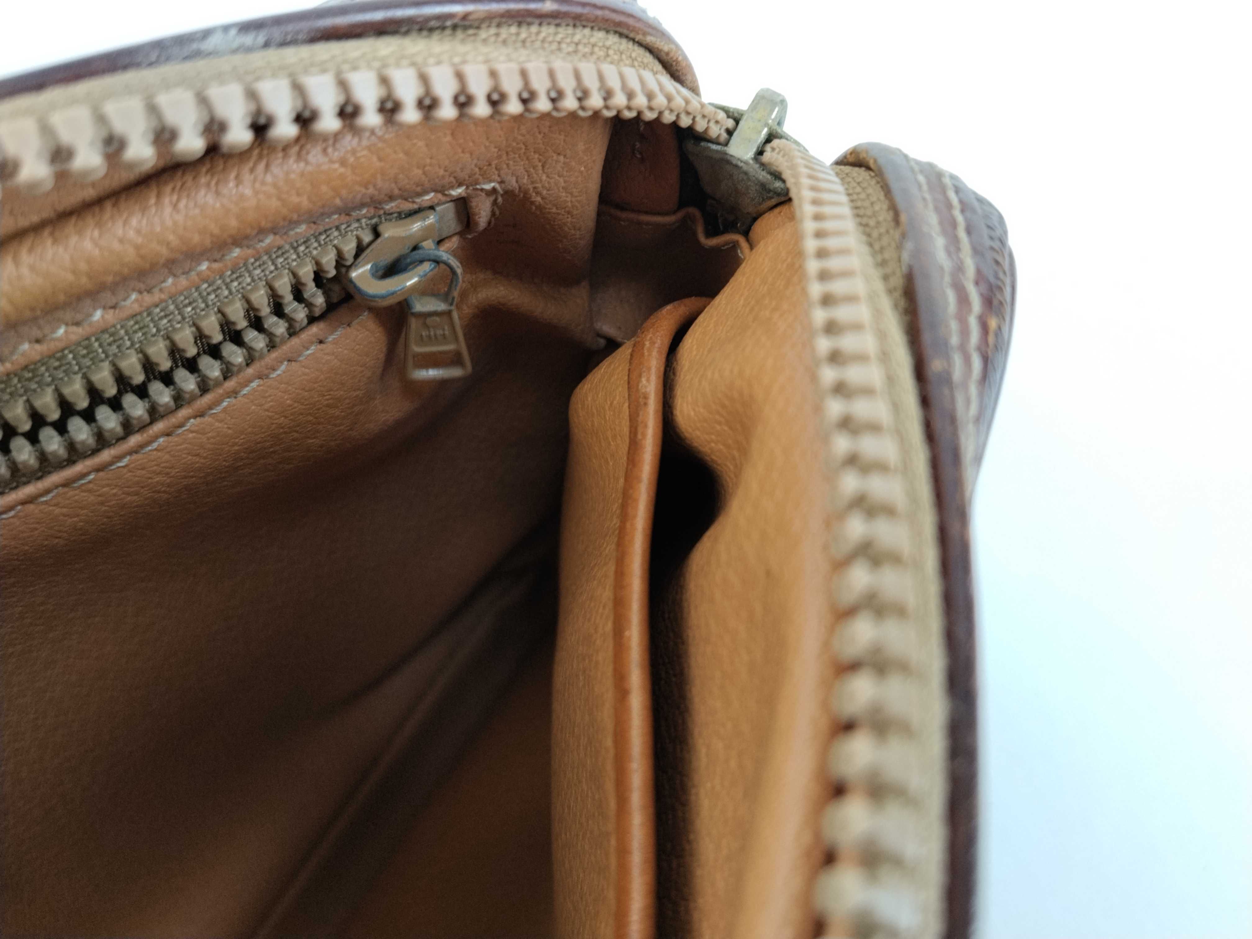 Clutch Bag, Macadam Pattern, Brown Clutch Bag — view 12