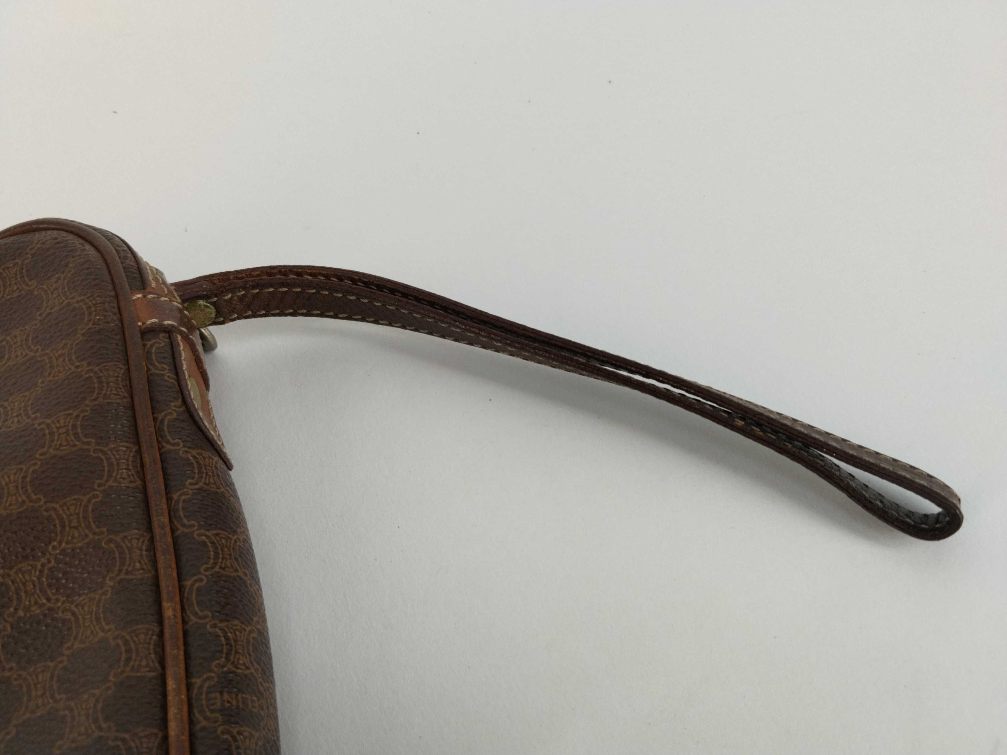 Clutch Bag, Macadam Pattern, Brown Clutch Bag — view 3