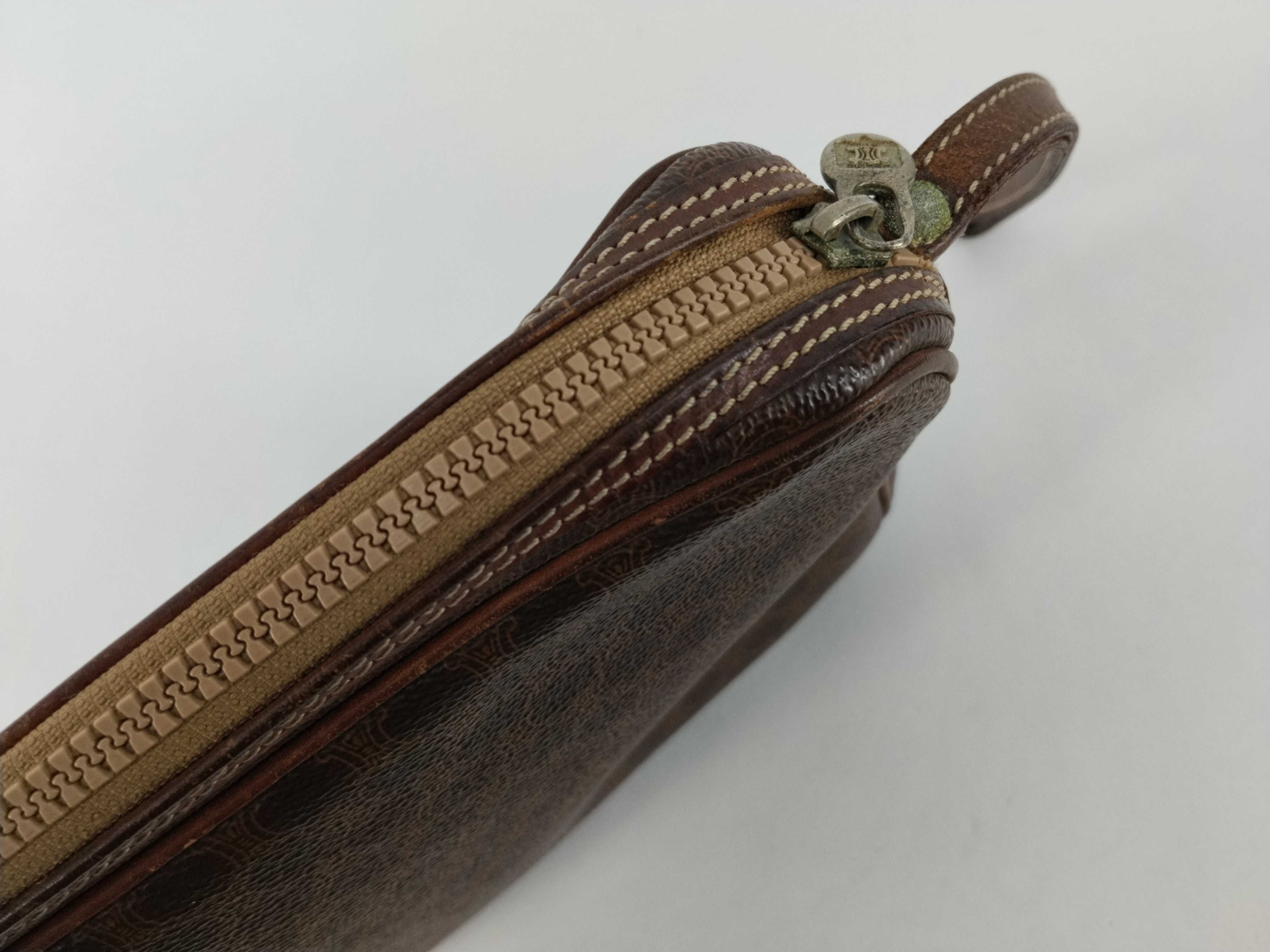 Clutch Bag, Macadam Pattern, Brown Clutch Bag — view 7