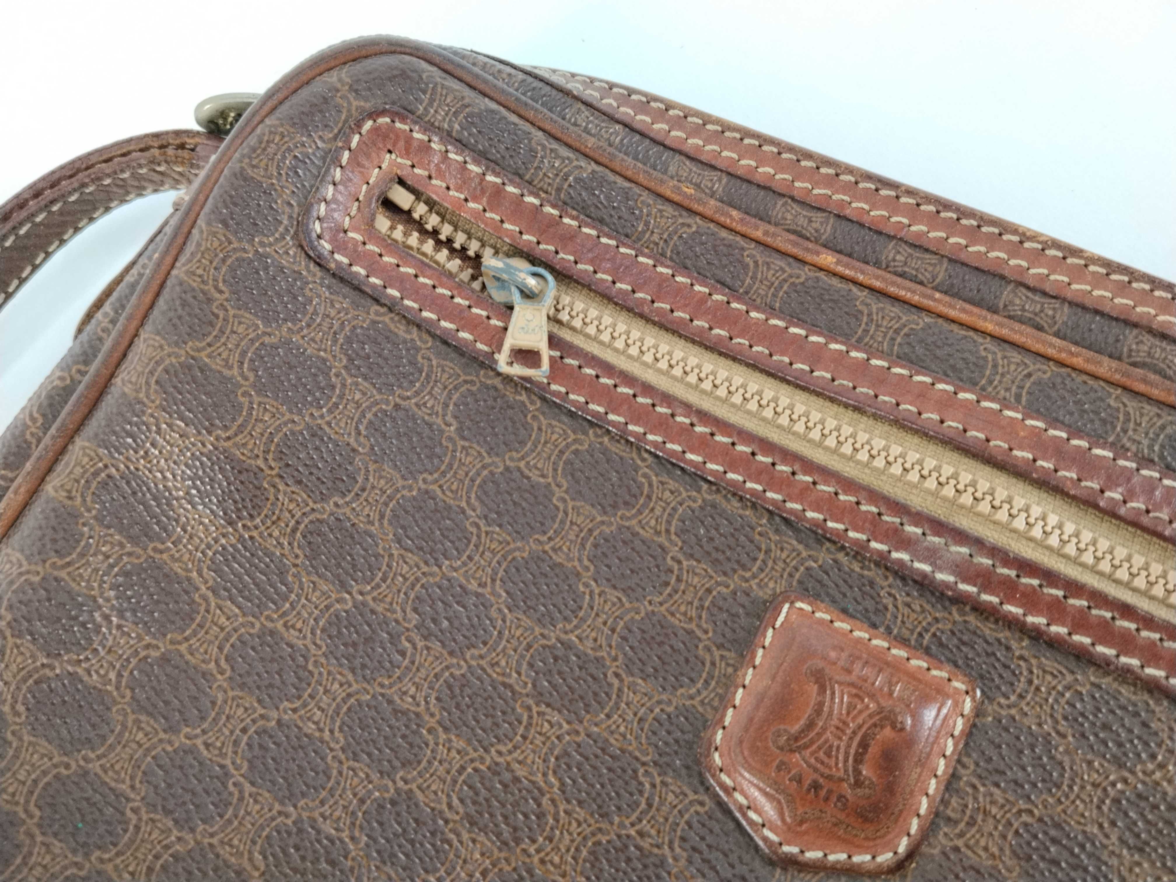 Clutch Bag, Macadam Pattern, Brown Clutch Bag — view 8