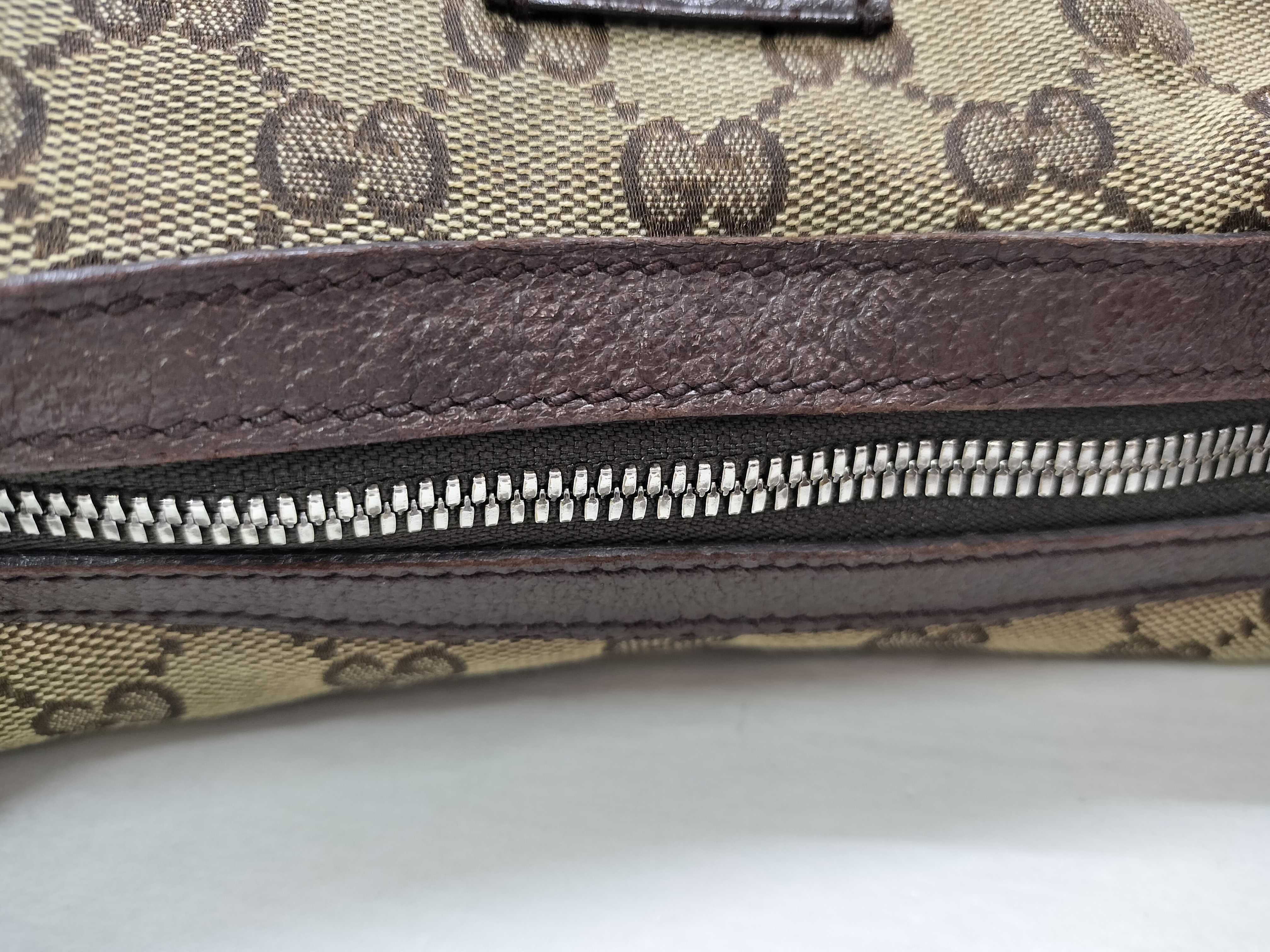 GG Canvas 122790 GG Canvas Shoulder Bag, Crescent Shape, Brown Shoulder Bag — view 6