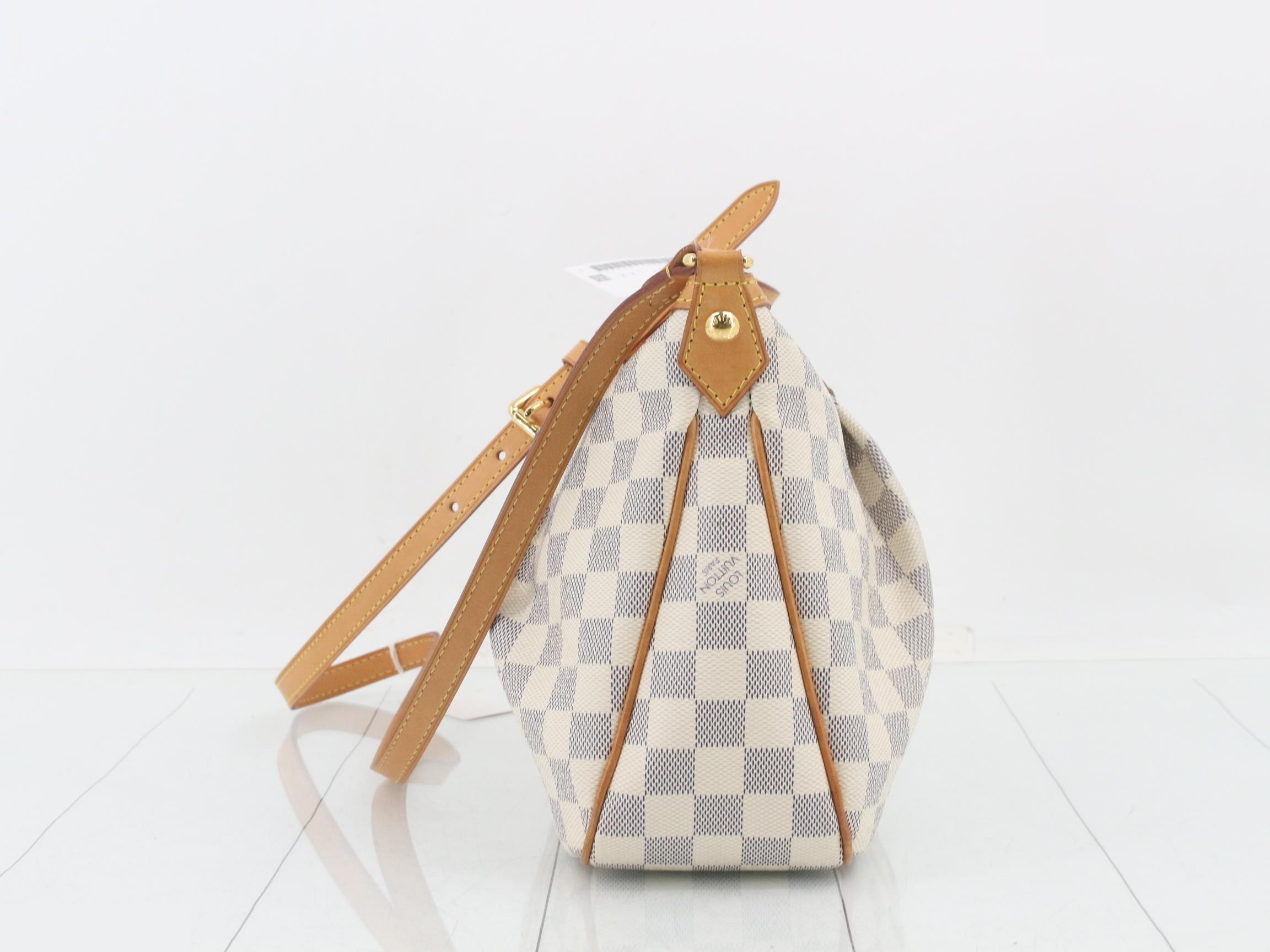 Damier Azur Siracusa PM Shoulder Bag — view 3