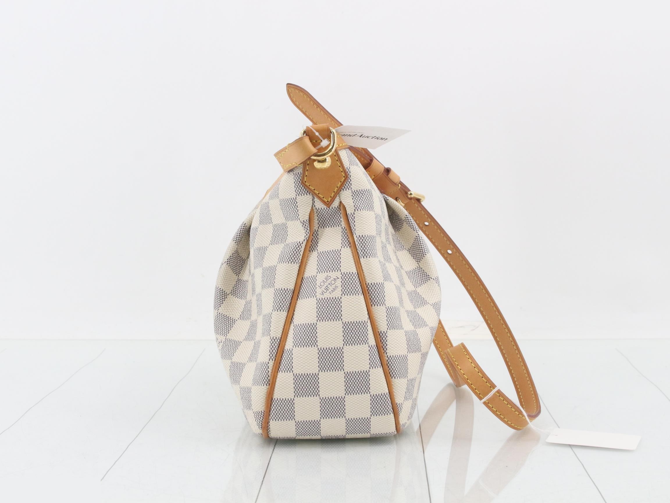 Damier Azur Siracusa PM Shoulder Bag — view 4